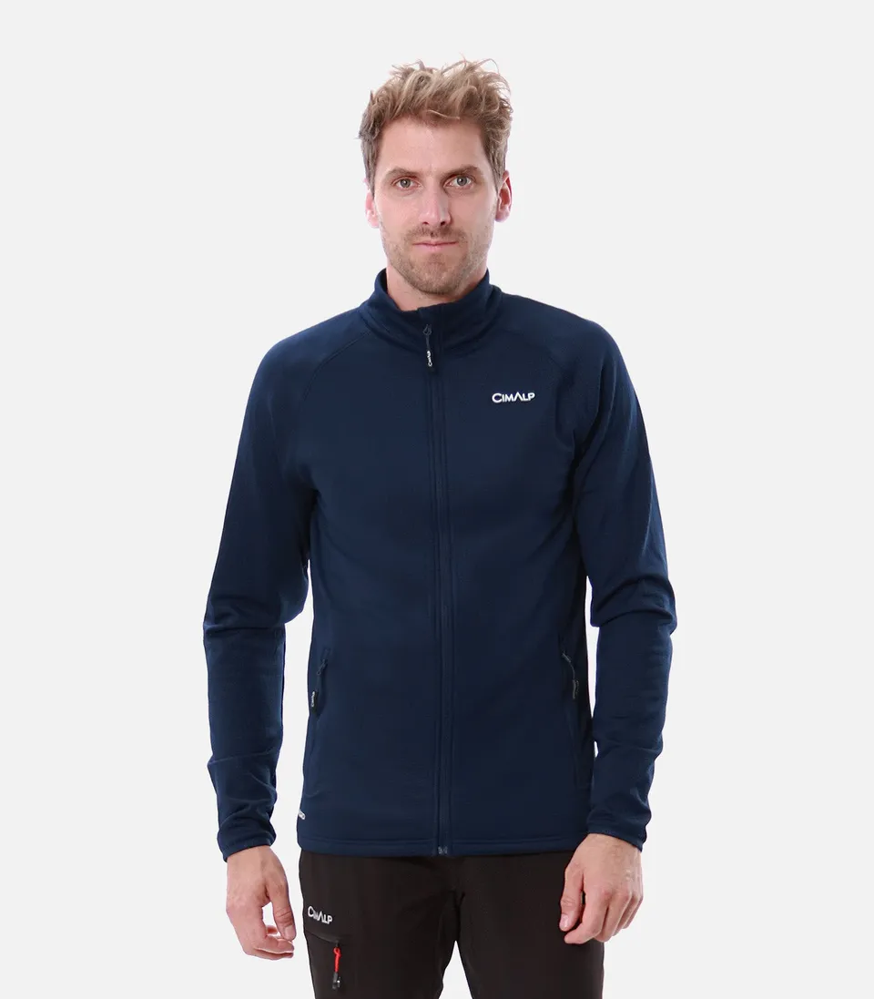 cimalp-chiran-h-veste-polaire-homme-bordeaux-respirante image 1