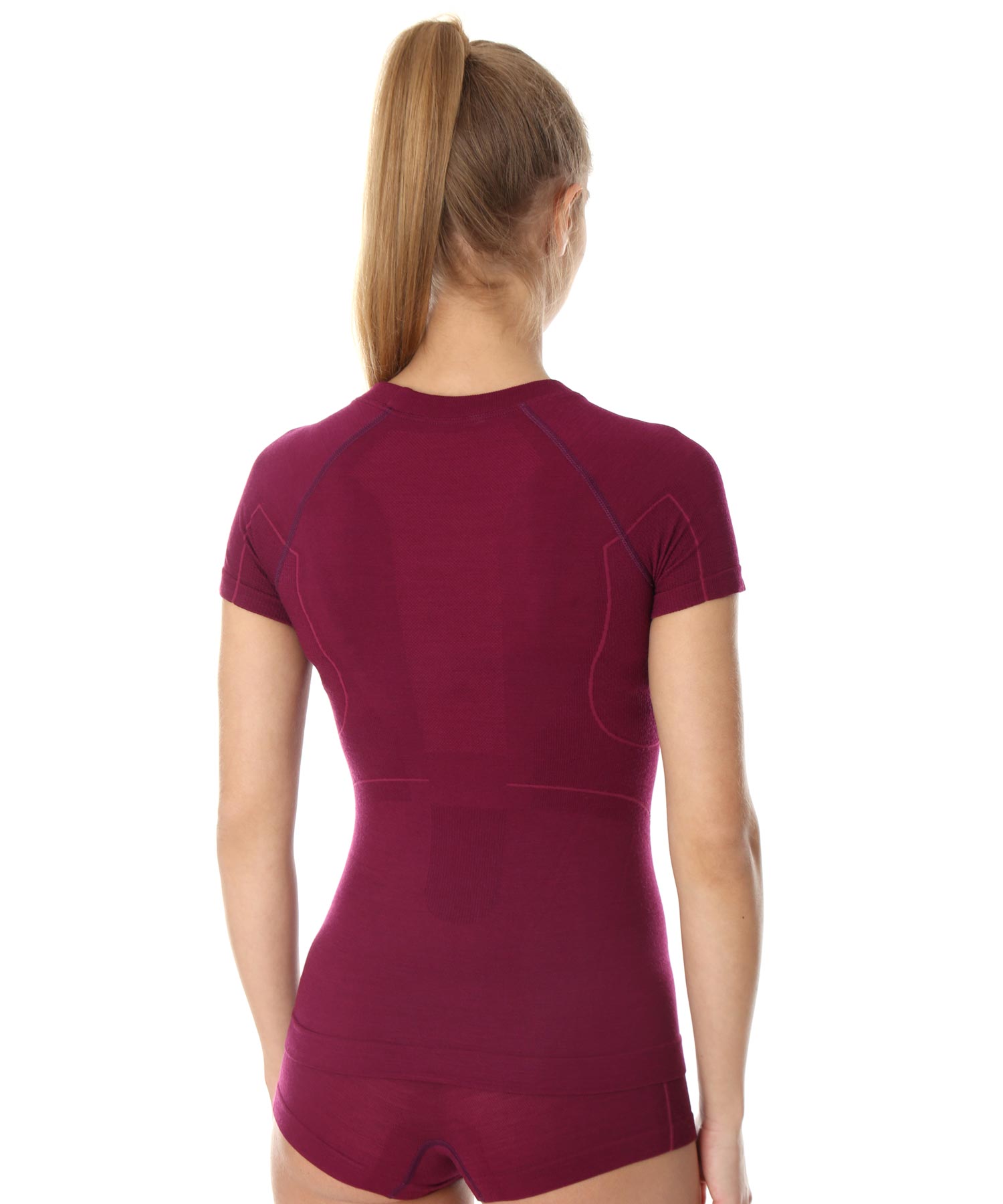 brubeck-active-wool-t-shirt-femme-merinos-manches-courtes image 2