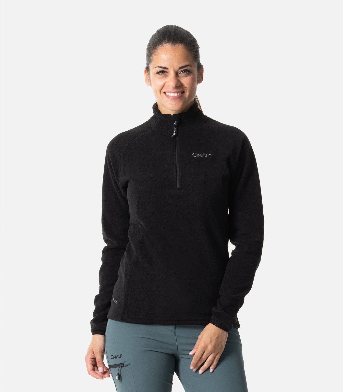 cimalp-alaska-5-veste-polaire-femme-vert-canard-recycl-e image 1