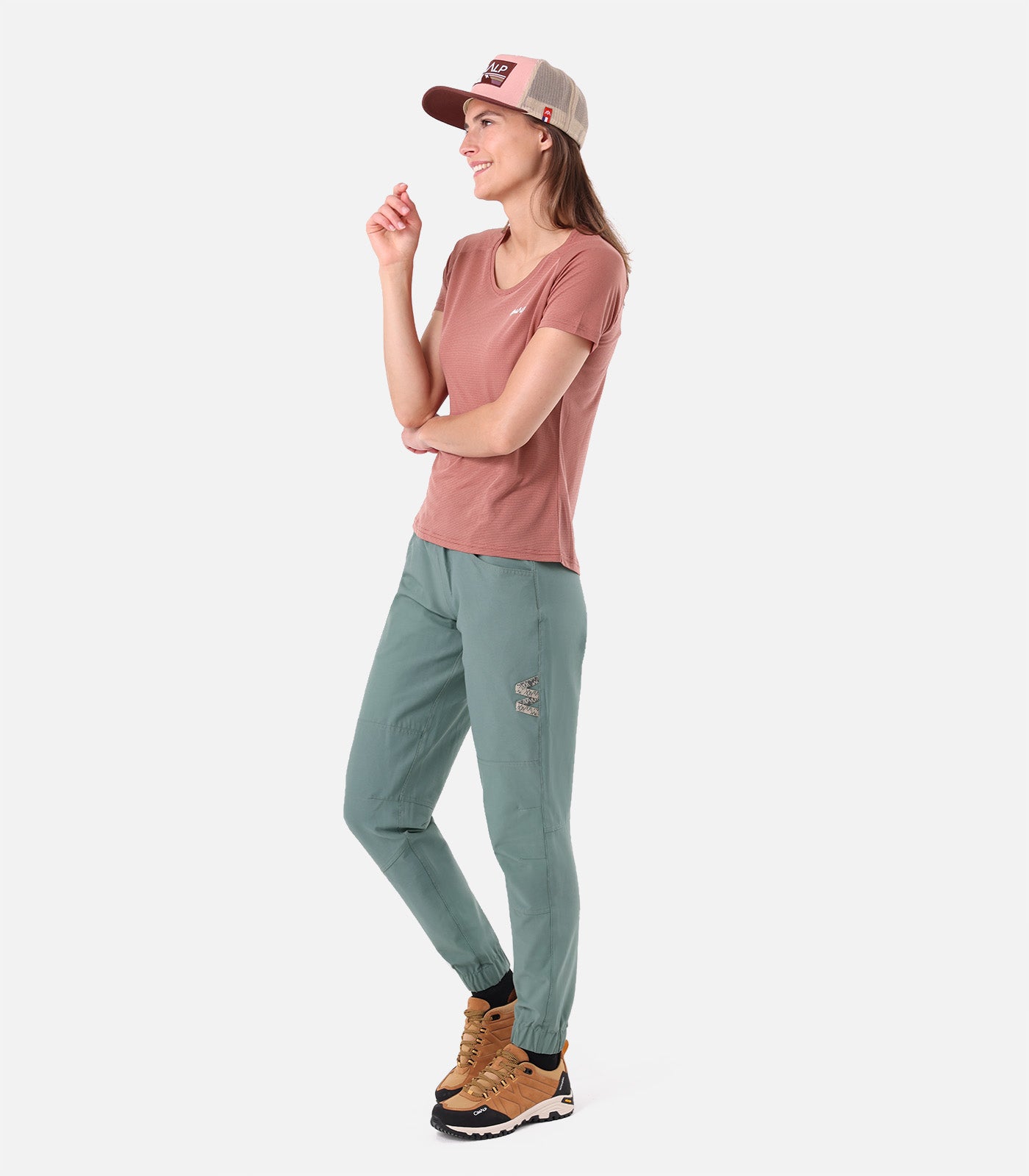 cimalp-presles-f-pantalon-escalade-femme-bordeaux-souple image 2
