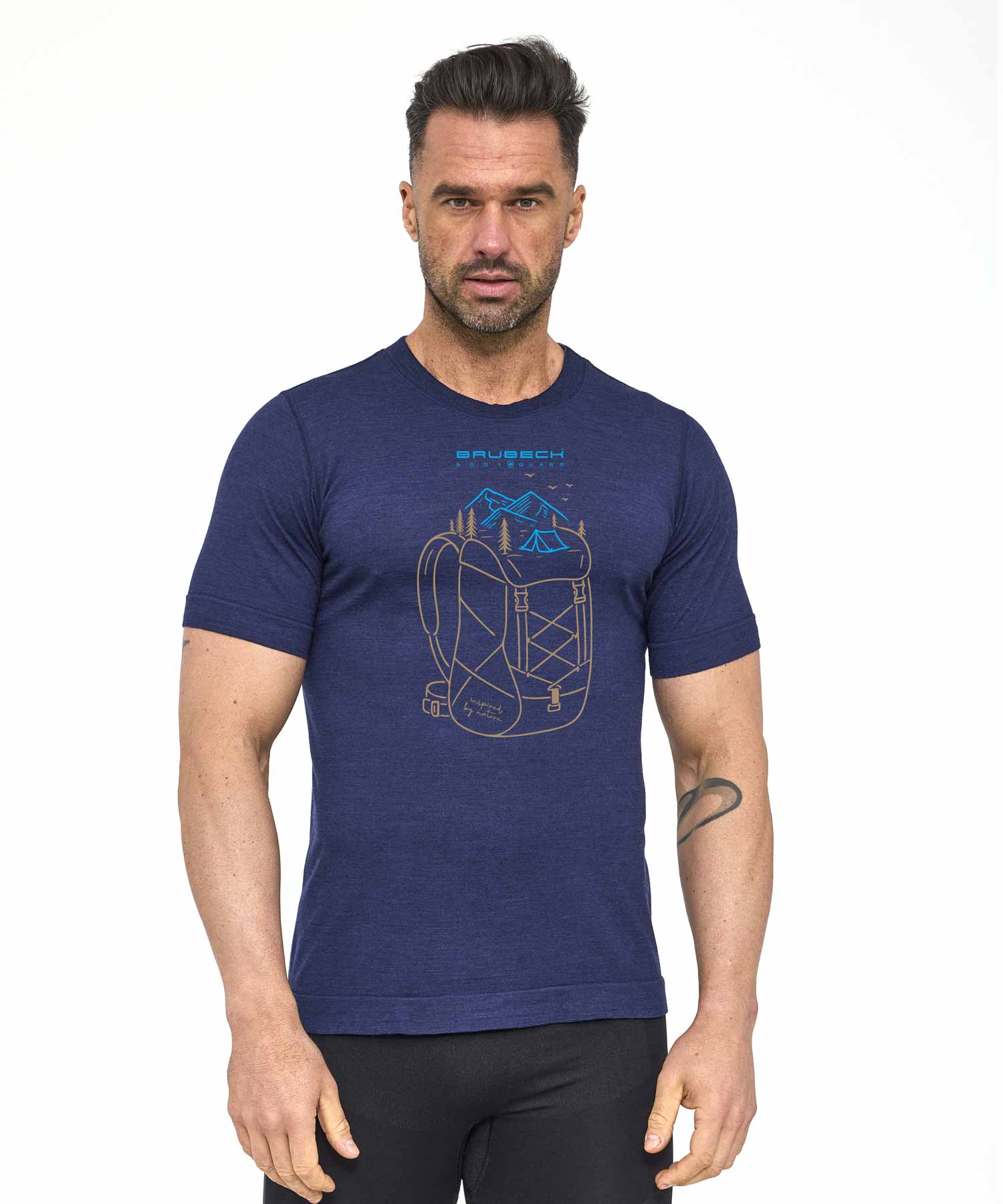 brubeck-outdoor-wool-pro-t-shirt-homme-merino-manches-courtes image 3