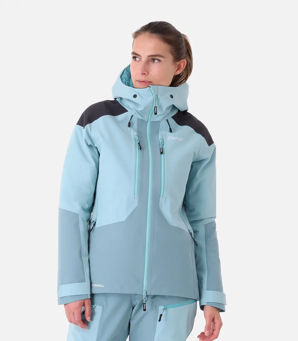 cimalp-guide-pro-veste-alpinisme-femme-noir-gris image 1
