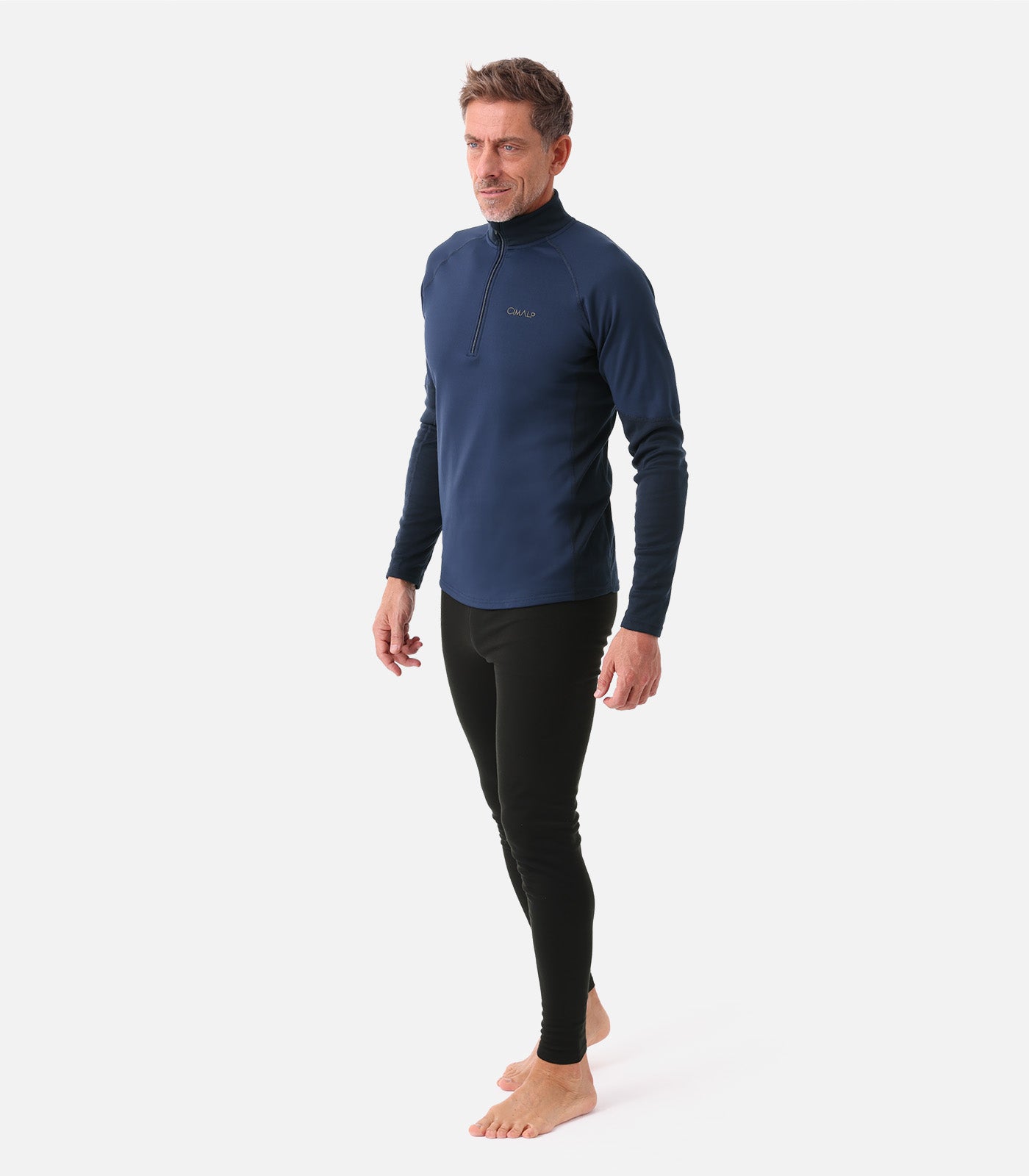 cimalp-x-warm-zip-5-h-sous-v-tement-thermique-noir-m-chaud image 4