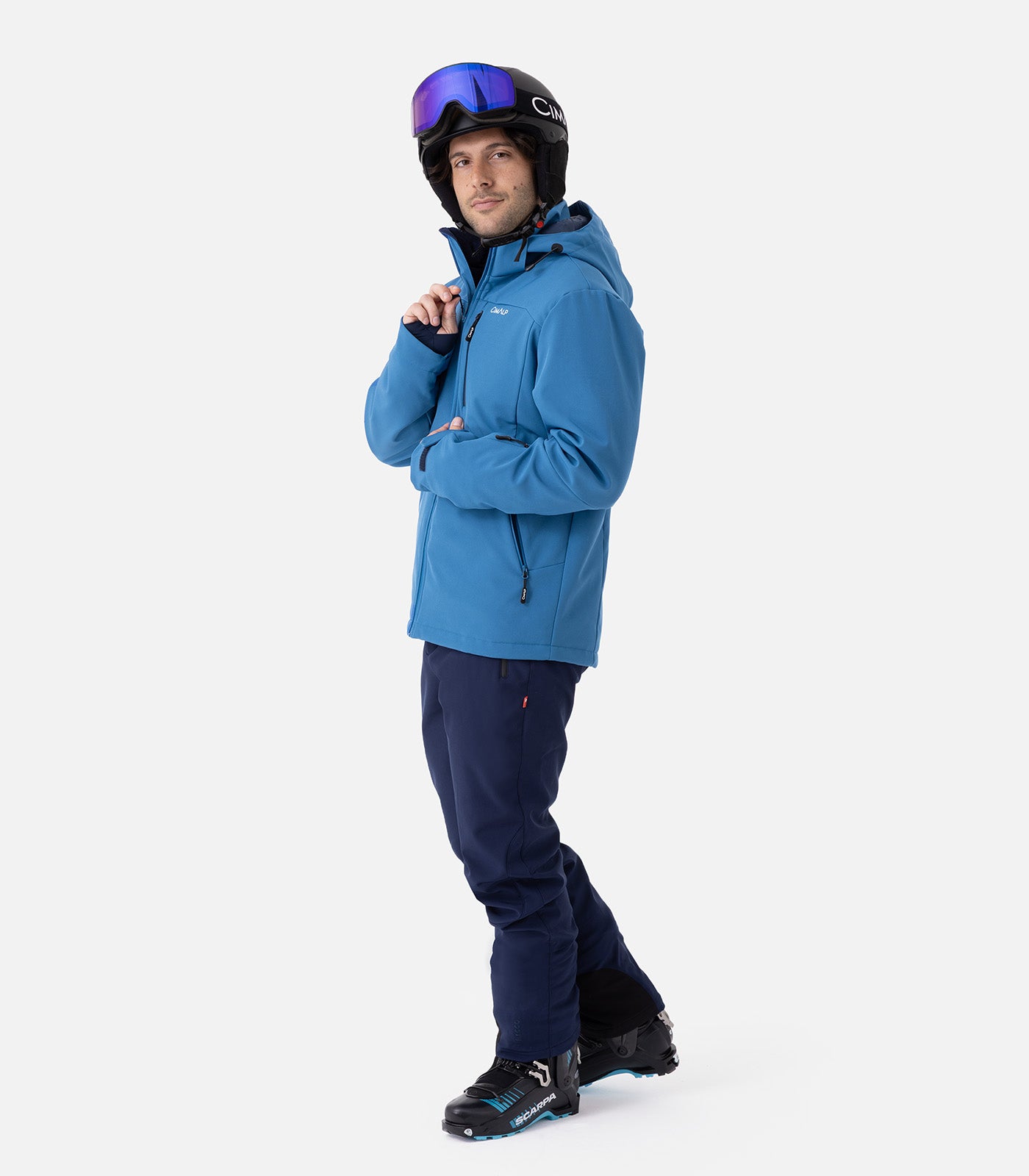 cimalp-snow-pant-court-4-h-pantalon-ski-court-noir image 3
