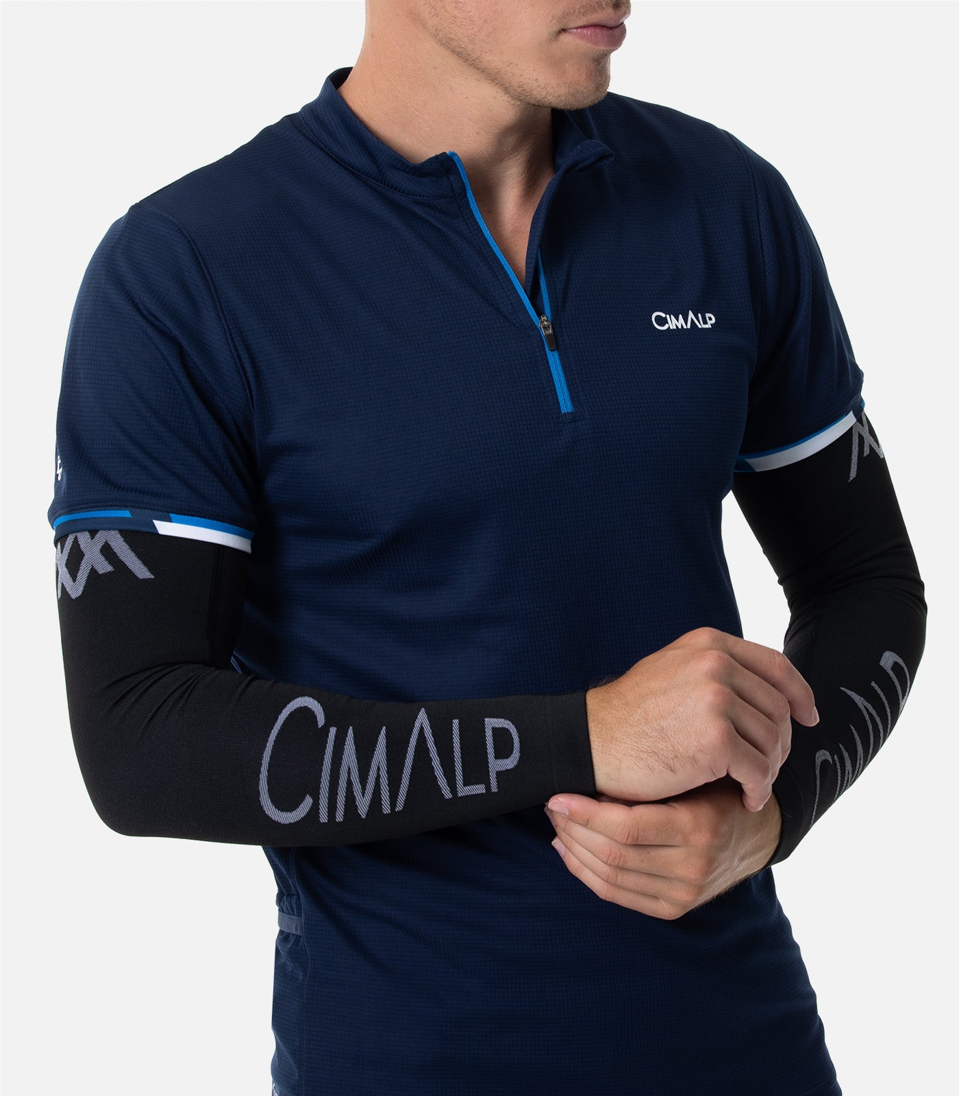 cimalp-run-sleeves-manchettes-trail-running-noir-thermique image 2