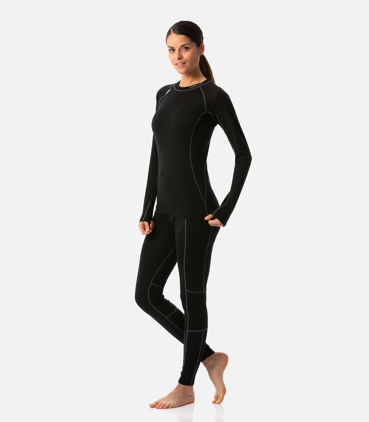 cimalp-wool-pant-f-collant-thermique-femme-m-rinos-noir image 3