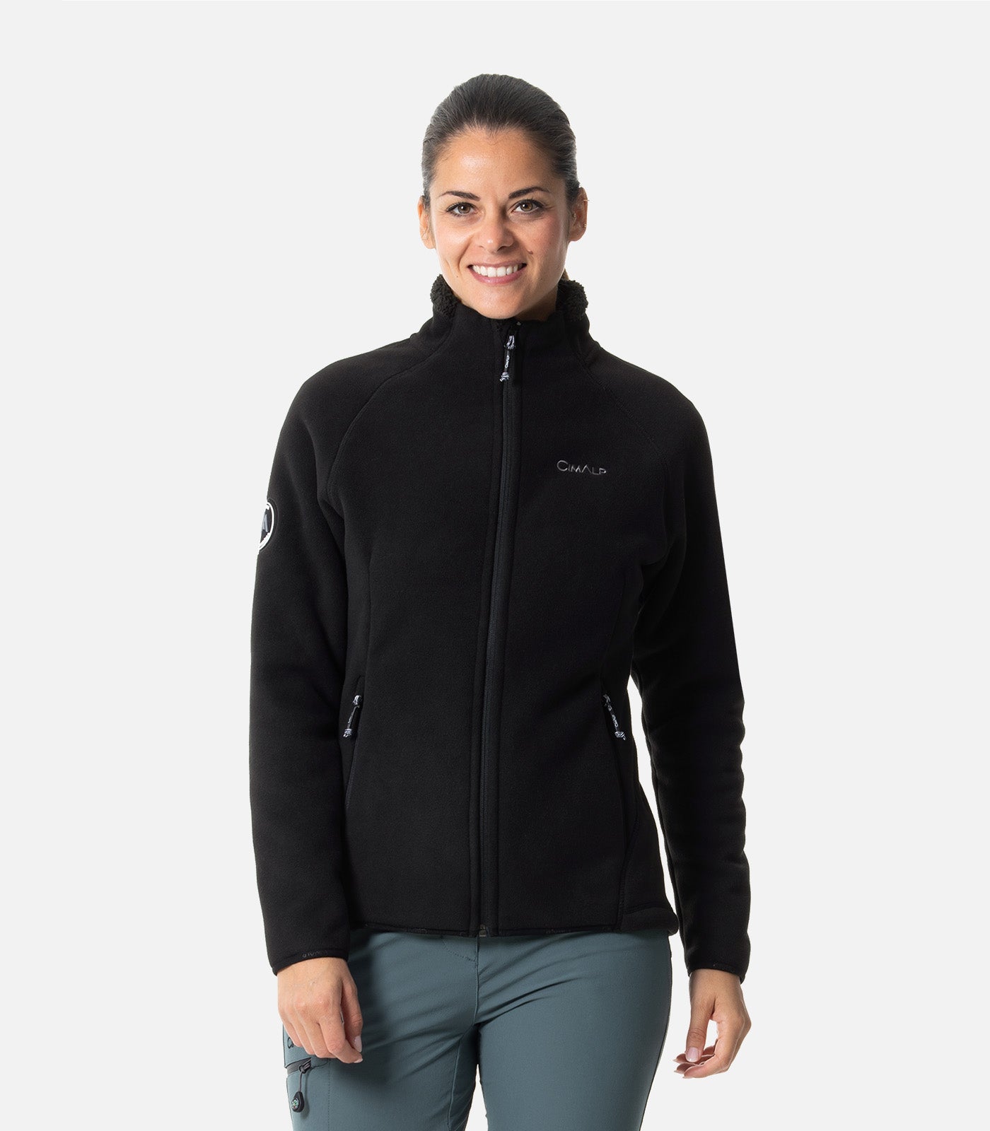 cimalp-norv-ge-6-f-polaire-femme-vert-fonc-chaude image 1
