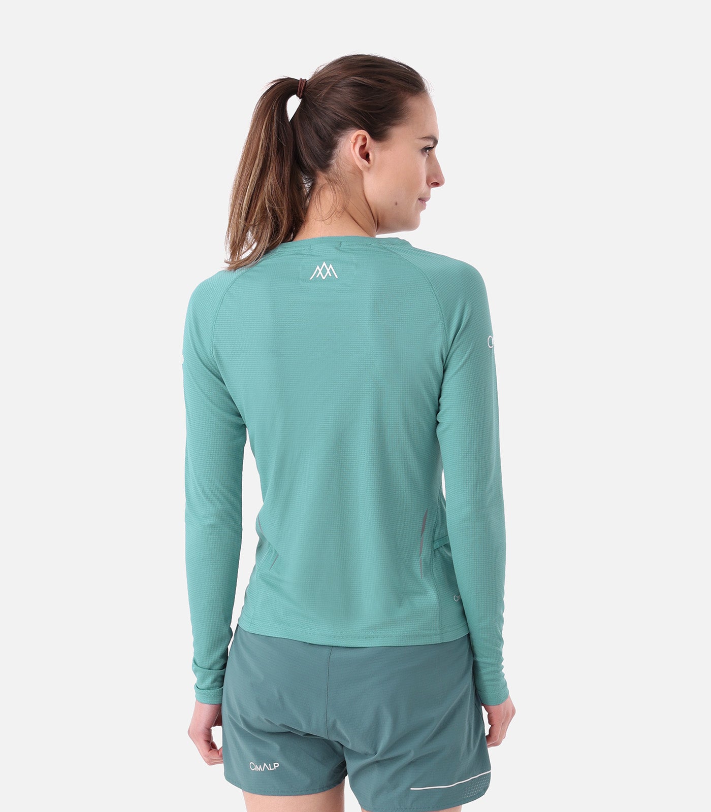 cimalp-la-fran-aise-ls-2-f-t-shirt-trail-femme-vert-canard-l-ger image 3
