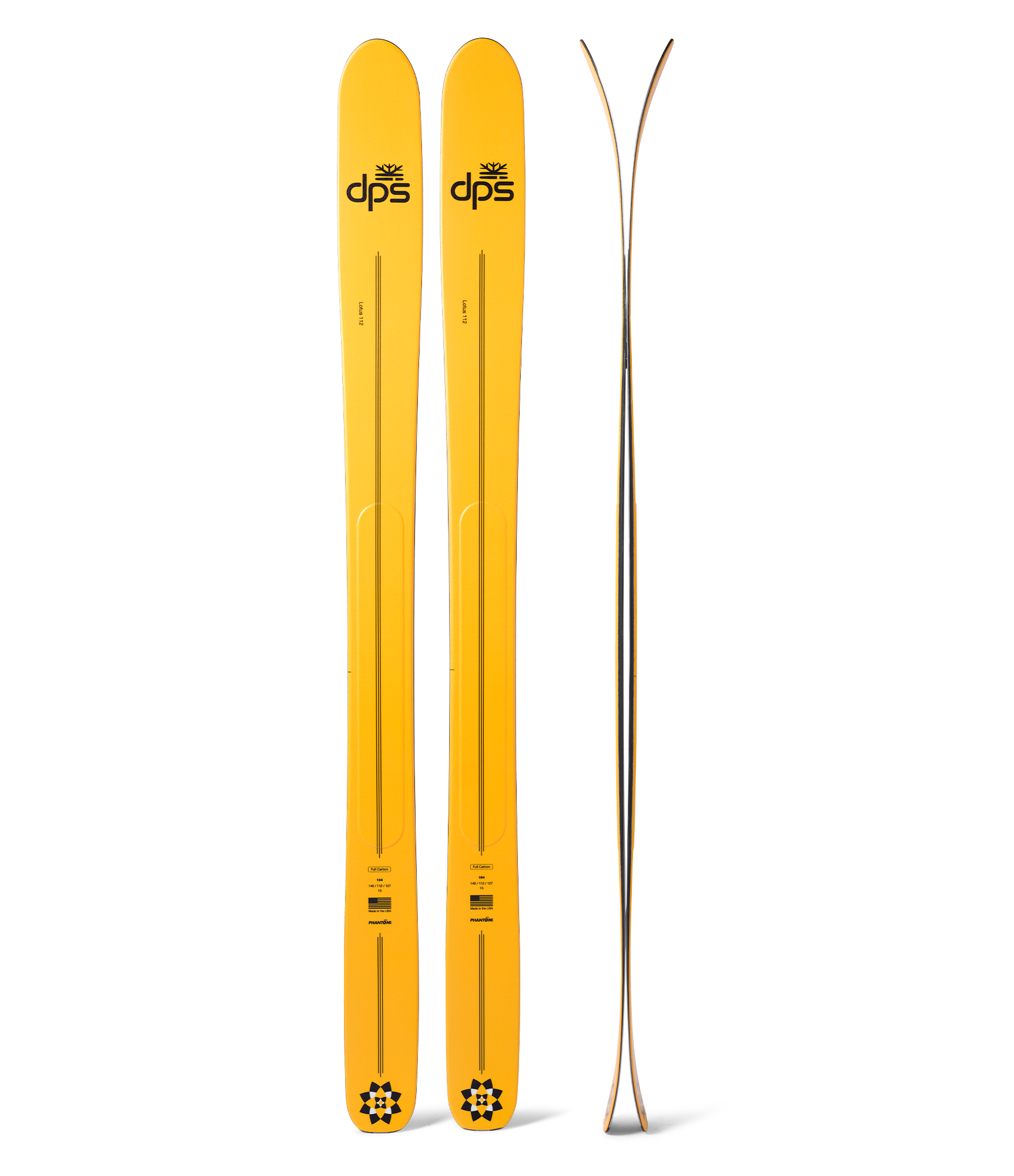 dps-lotus-112-ski-freeride-banana-yellow-178cm image 1