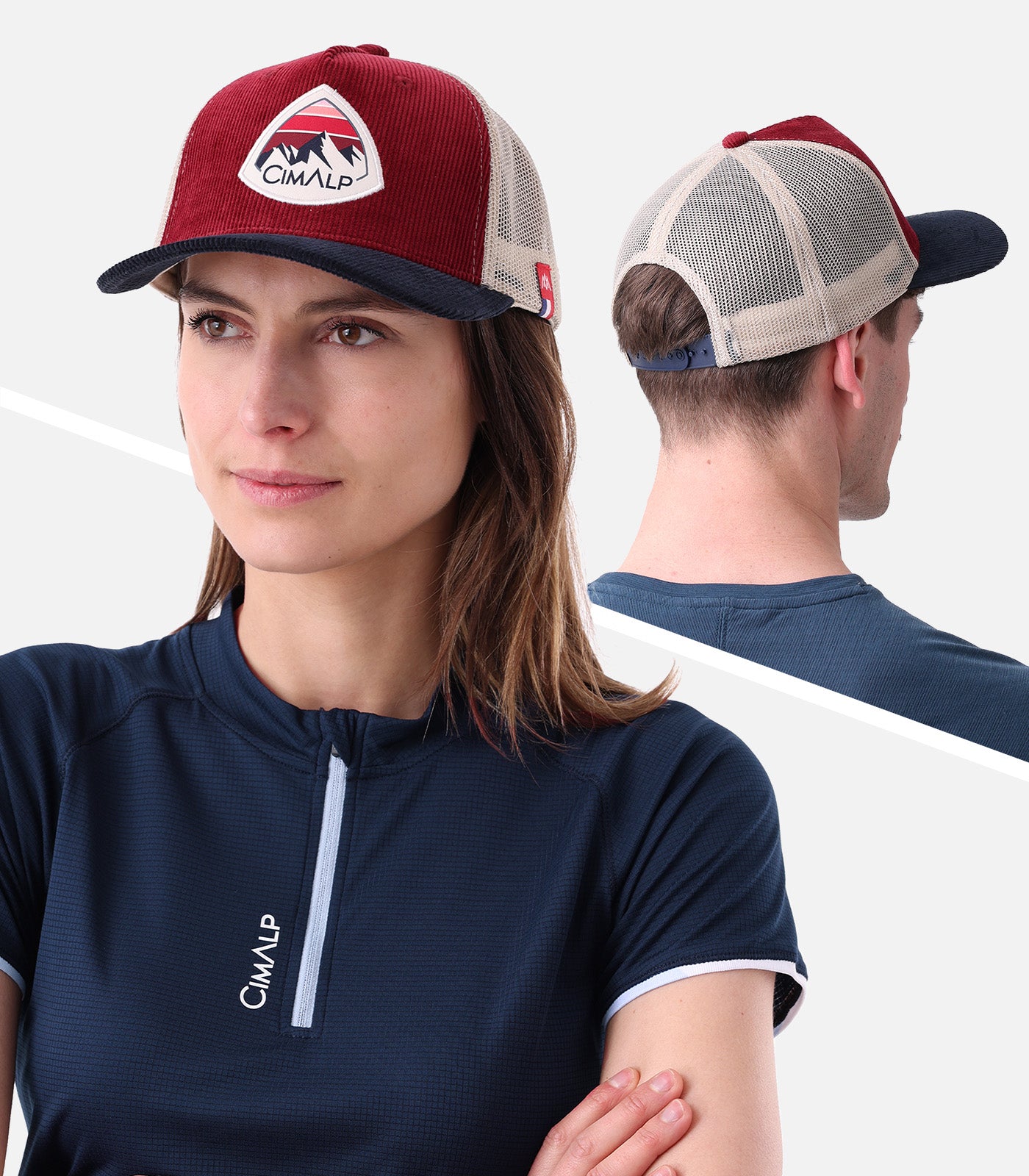cimalp-trucker-cap-velours-casquette-randonn-e-vert-olive image 2