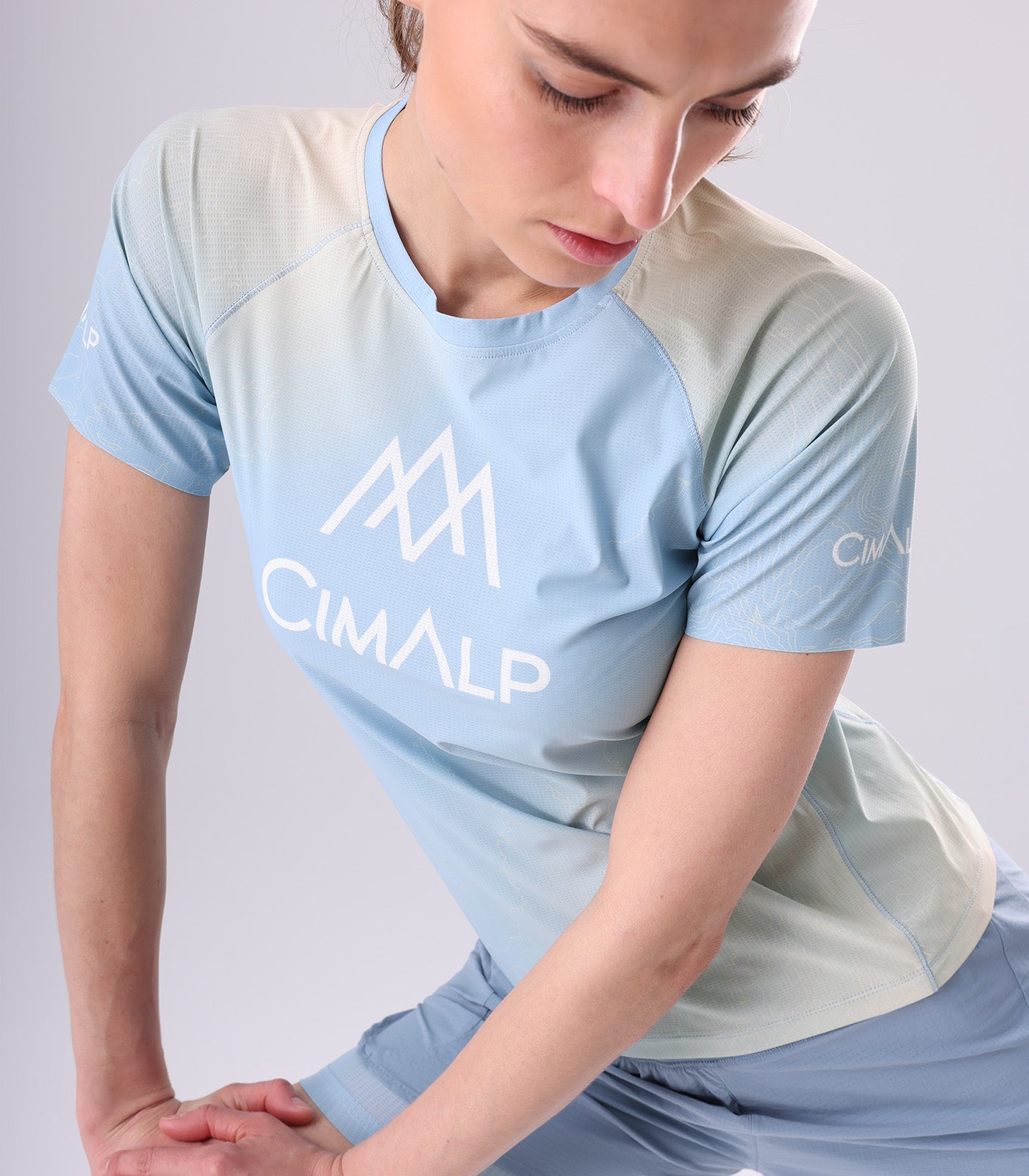 cimalp-team-4-f-t-shirt-trail-femme-bleu-gris-l-ger image 2