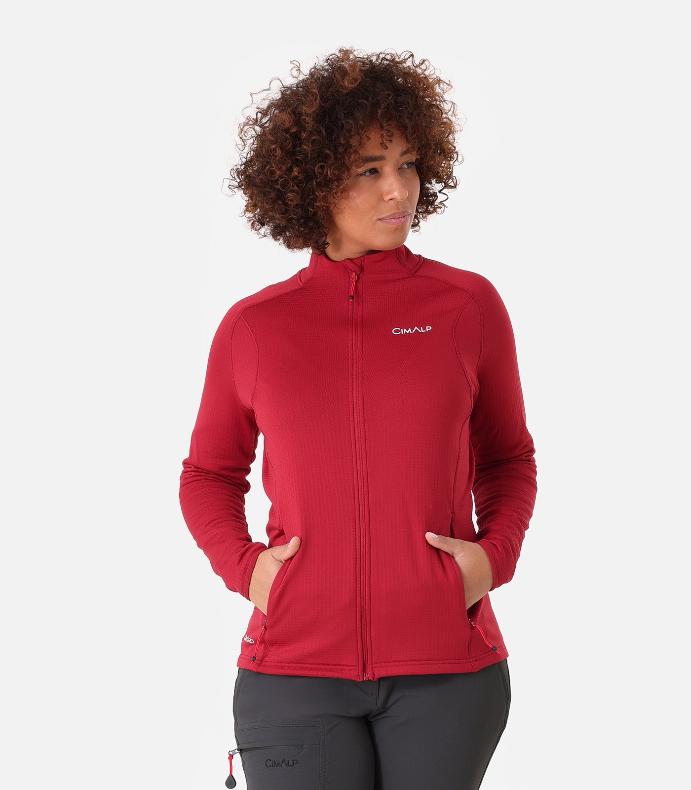 cimalp-bisanne-f-veste-polaire-femme-rouge-m-respirante image 6