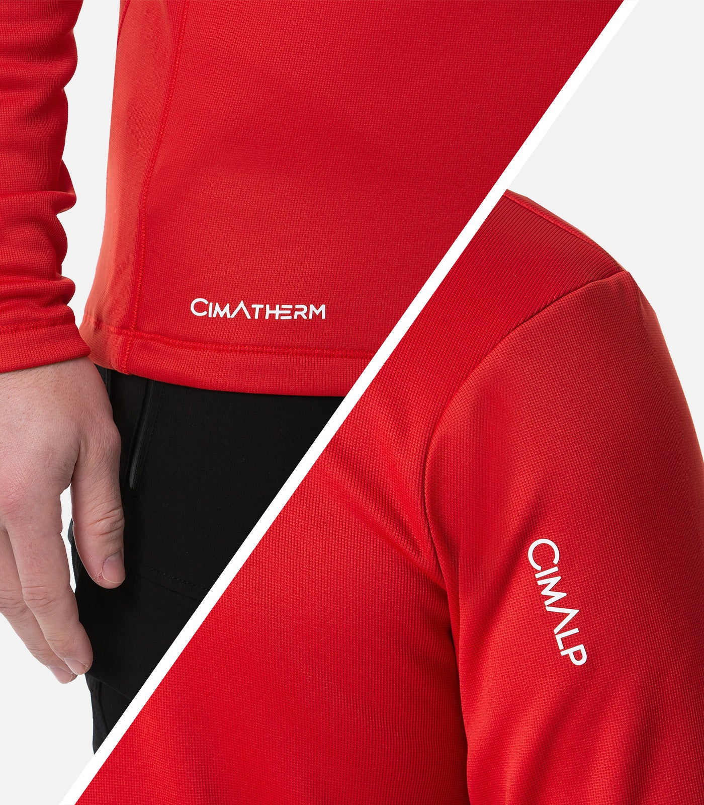cimalp-verdon-h-polaire-homme-rouge-stretch image 6