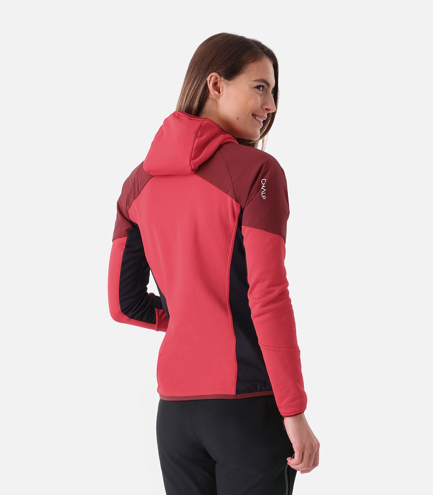 cimalp-bernina-2-f-polaire-femme-rouge-capuche image 8