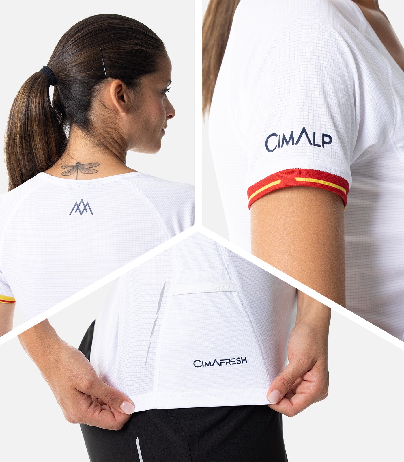 cimalp-spanish-montagnard-t-shirt-trail-blanc-femme image 5