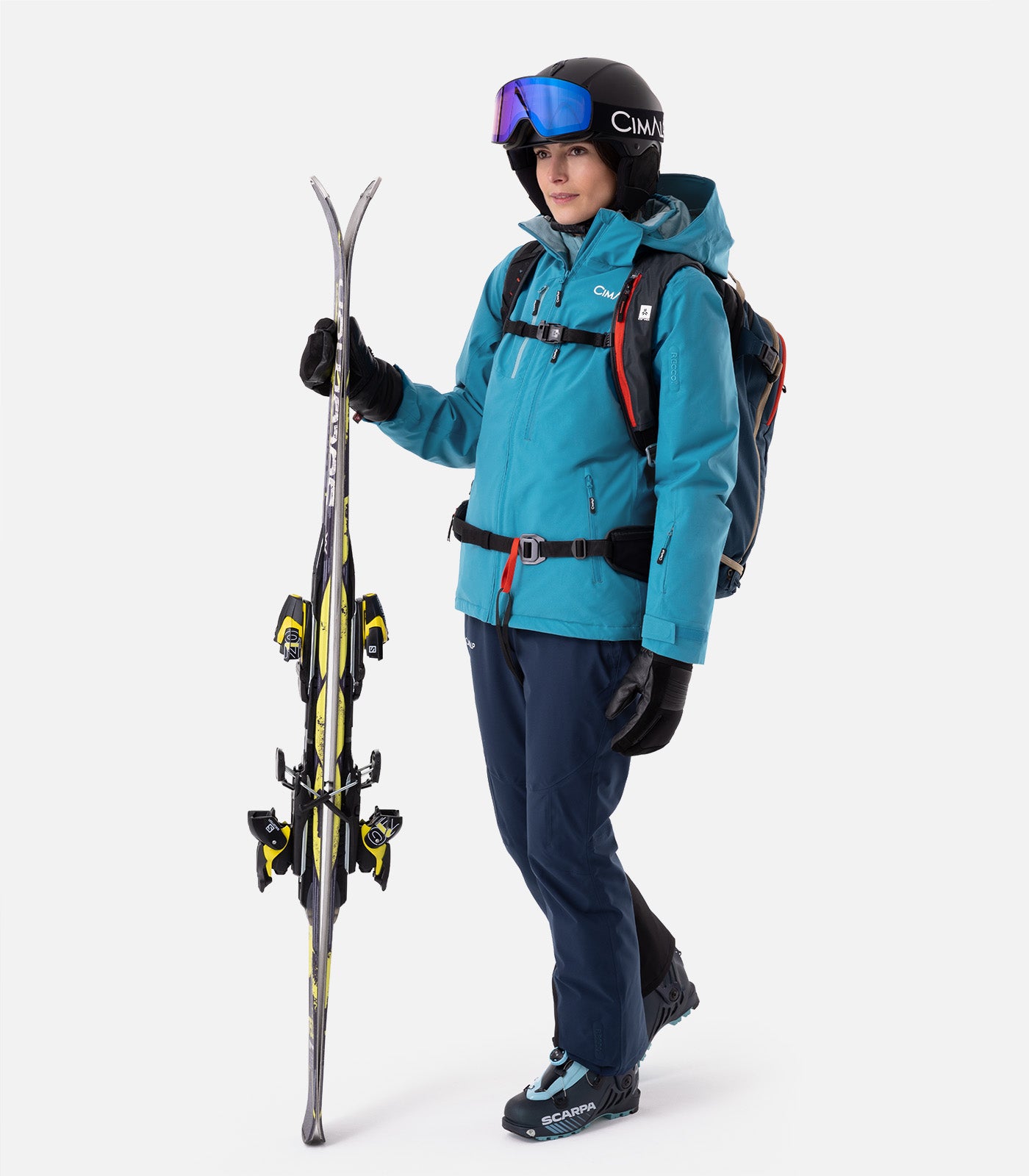 cimalp-oisans-3-f-veste-de-ski-femme-rouge-stretch-imperm-able image 8