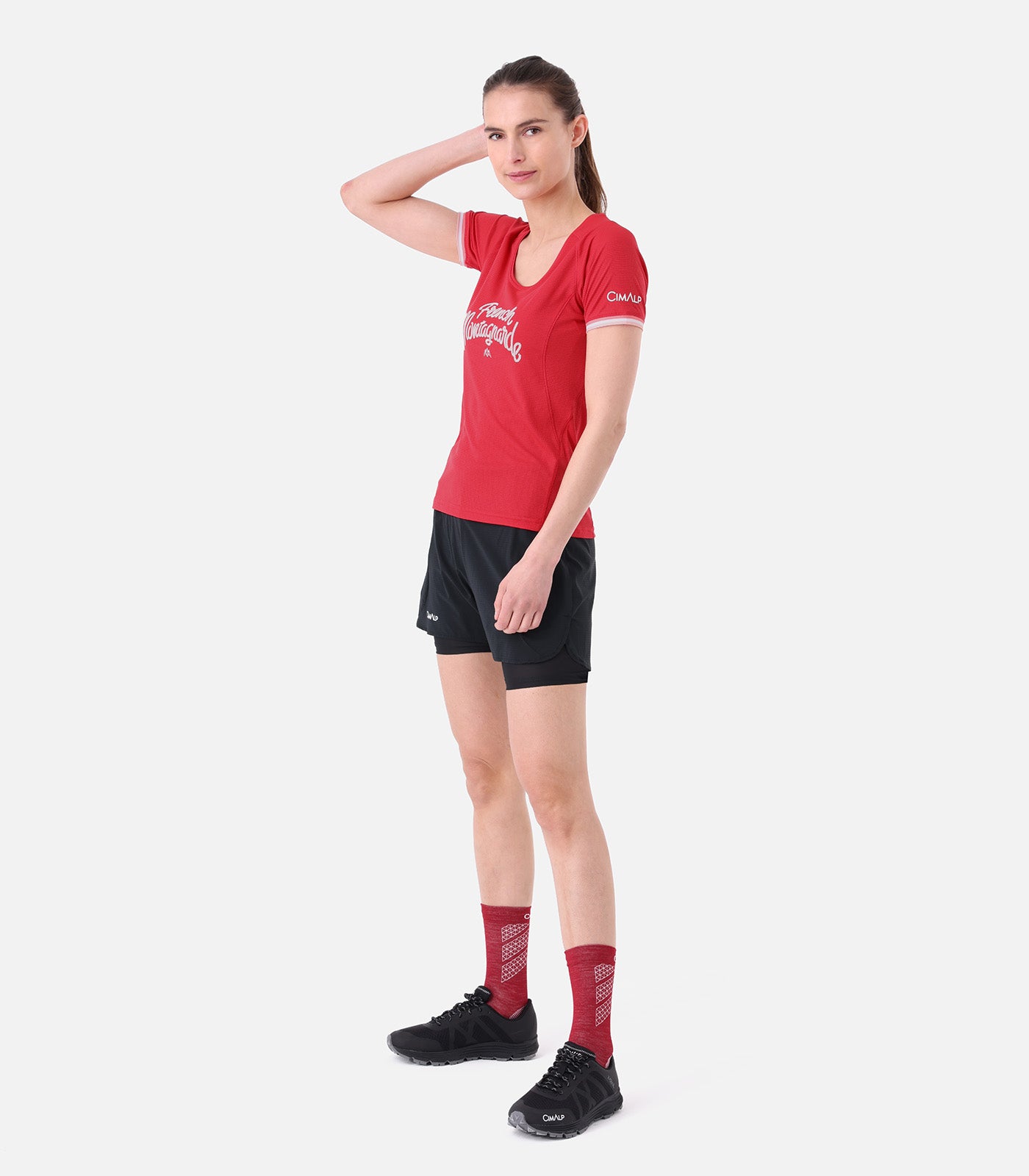 cimalp-la-fran-aise-2-f-t-shirt-trail-femme-rose-respirant image 8