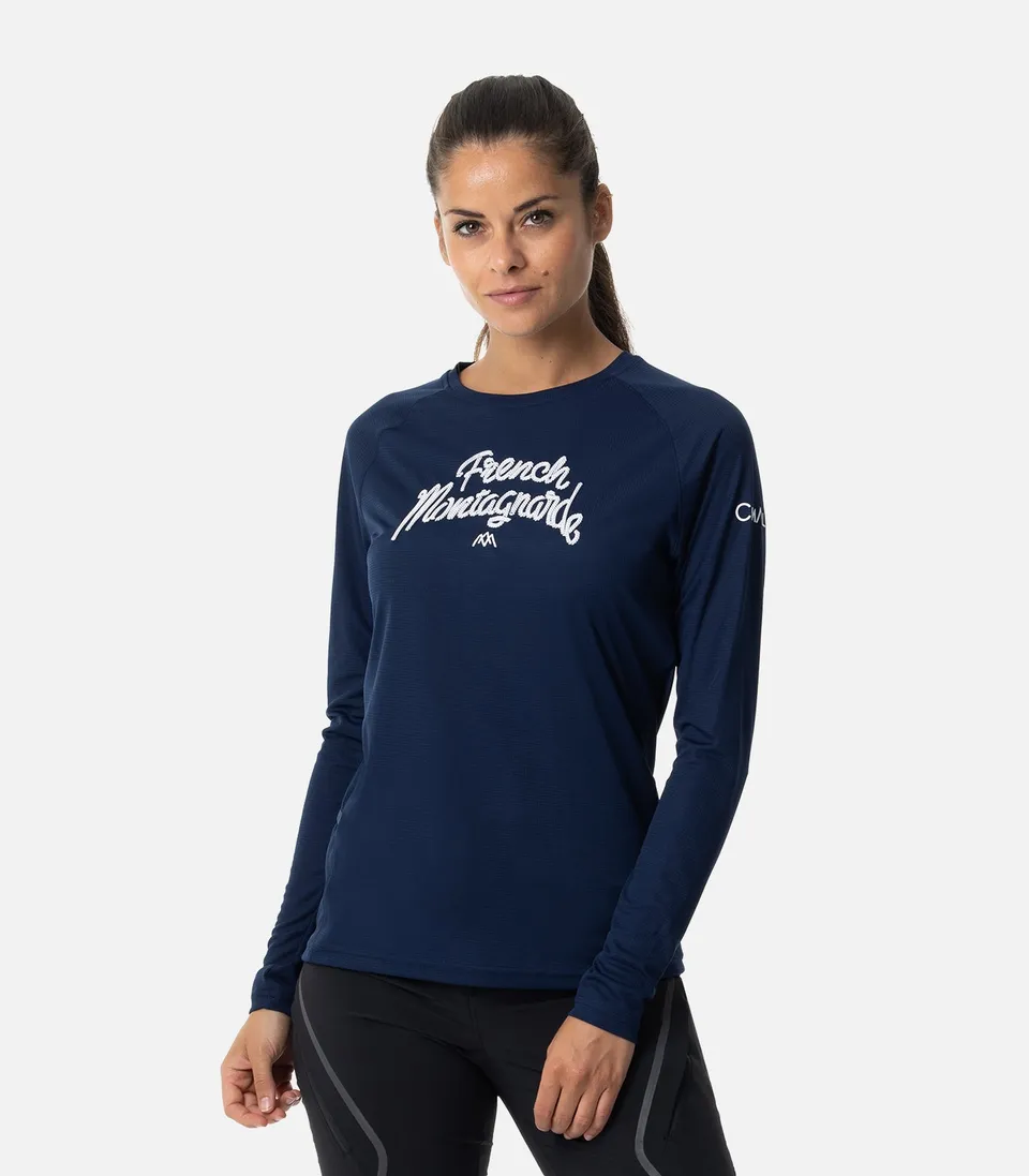 cimalp-la-fran-aise-ls-t-shirt-trail-femme-parme-manches-longues image 1