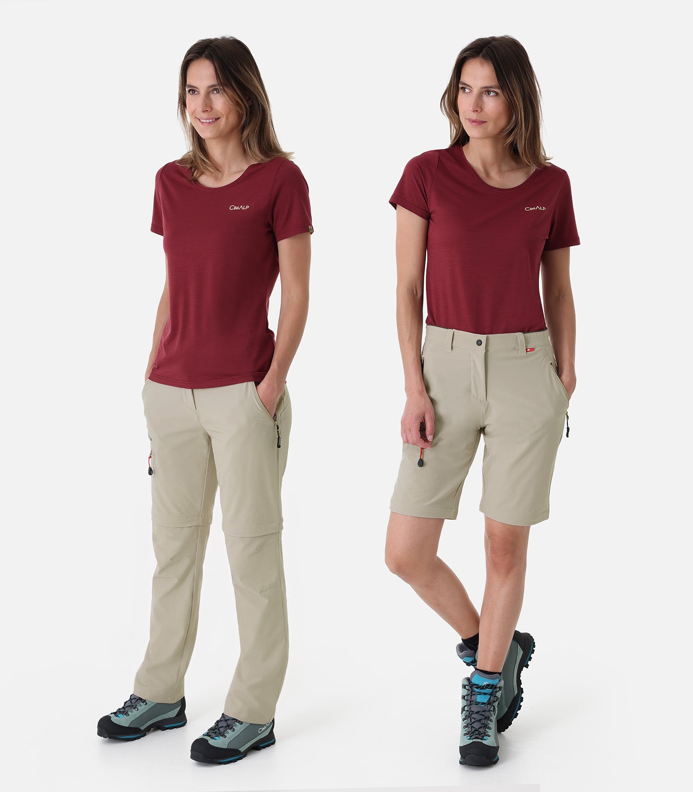 cimalp-claret-f-pantalon-rando-femme-convertible-sable image 3