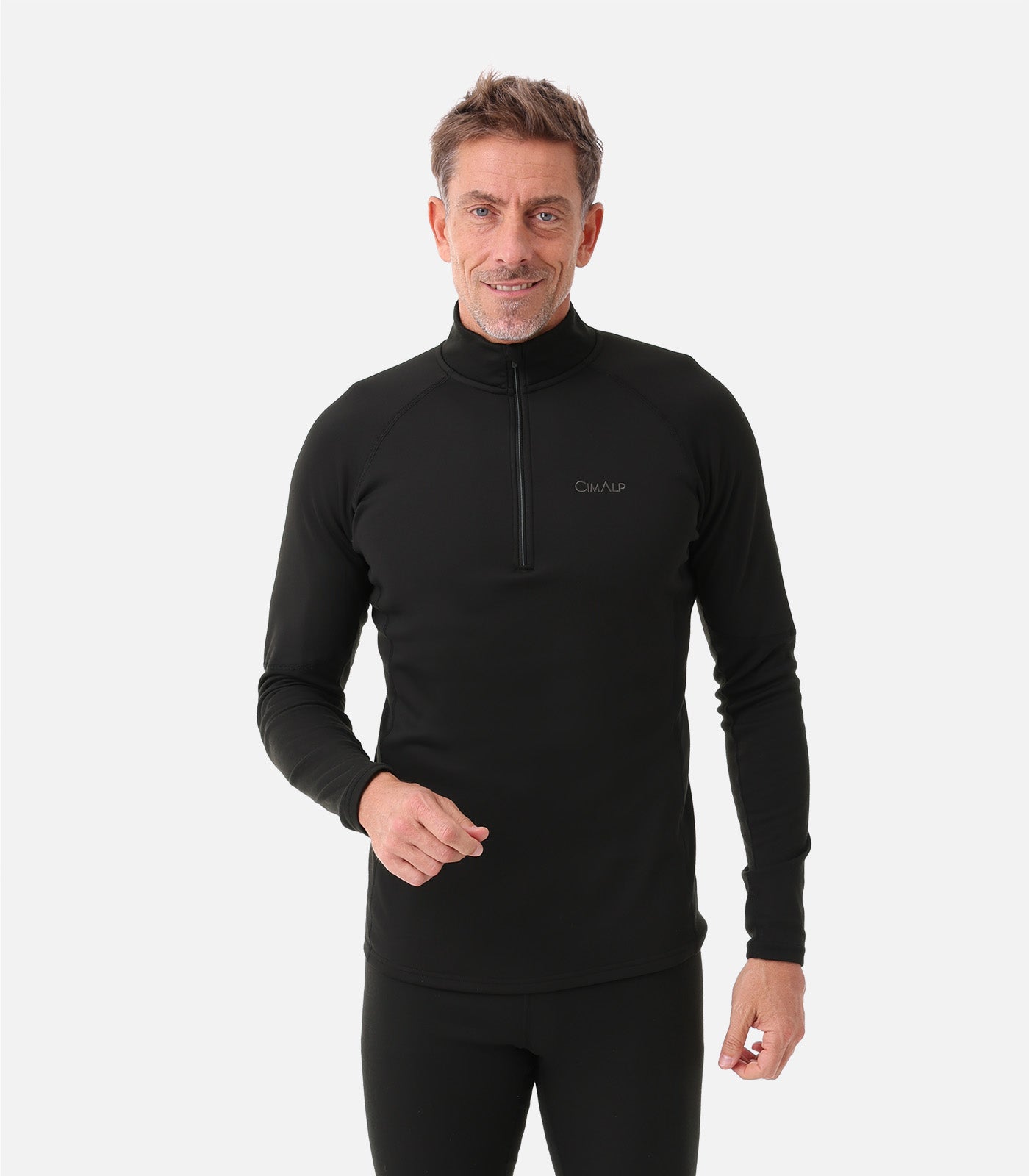 cimalp-x-warm-zip-5-h-sous-v-tement-thermique-noir-m-chaud image 5