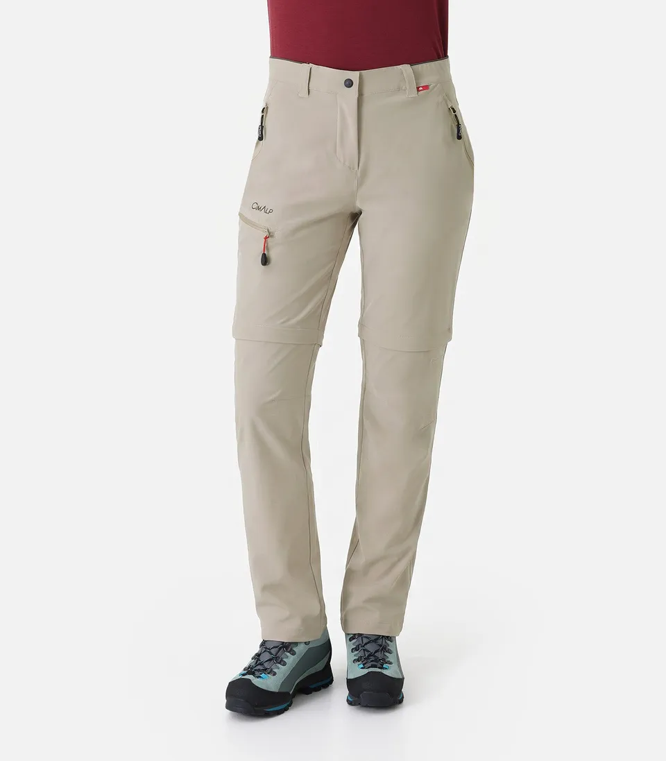 cimalp-claret-f-pantalon-rando-femme-convertible-sable image 1