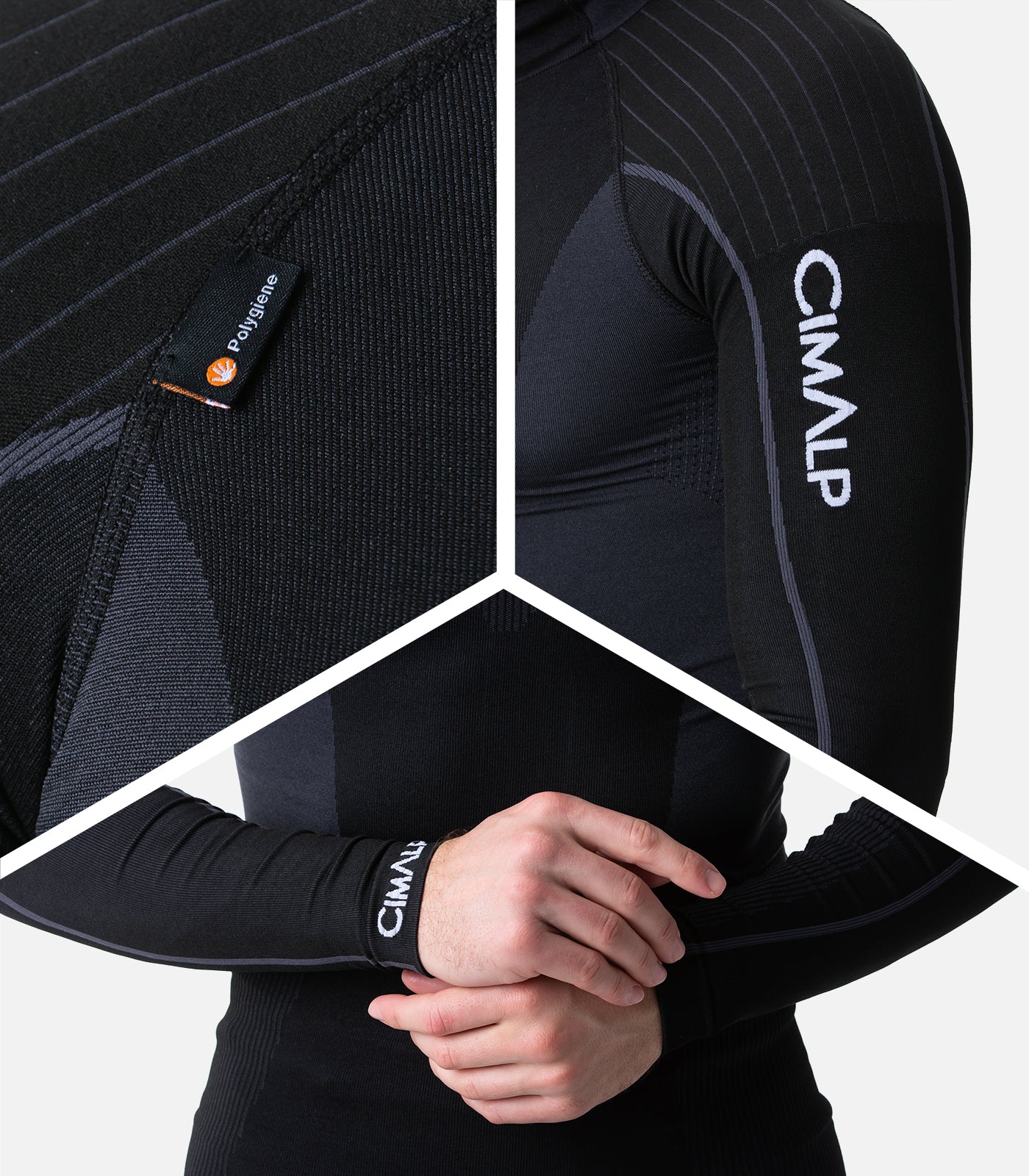 cimalp-seamless-hoodie-top-sous-v-tement-thermique-noir-capuche image 5