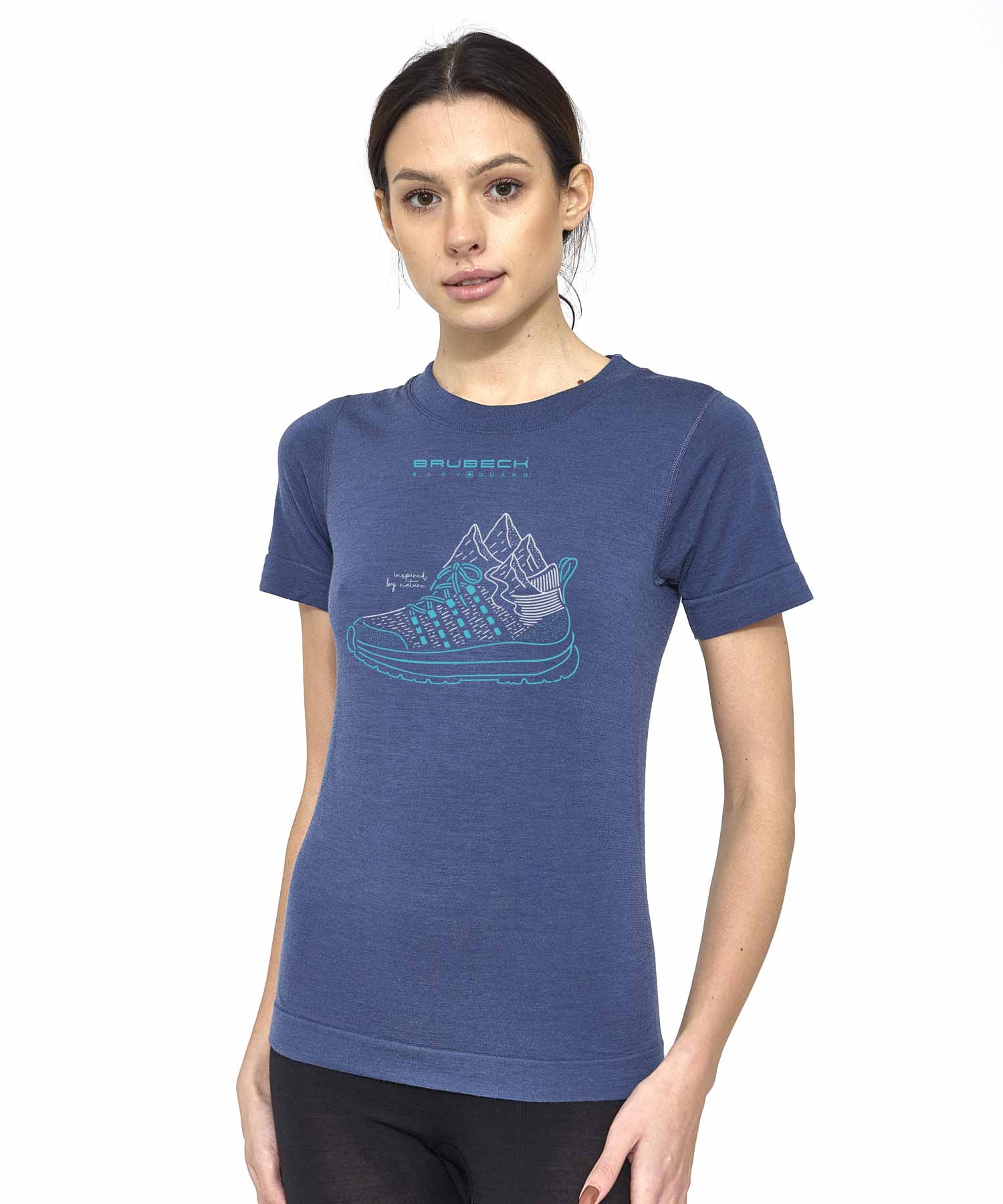 brubeck-outdoor-wool-pro-t-shirt-m-rinos-femme-manches-courtes image 4