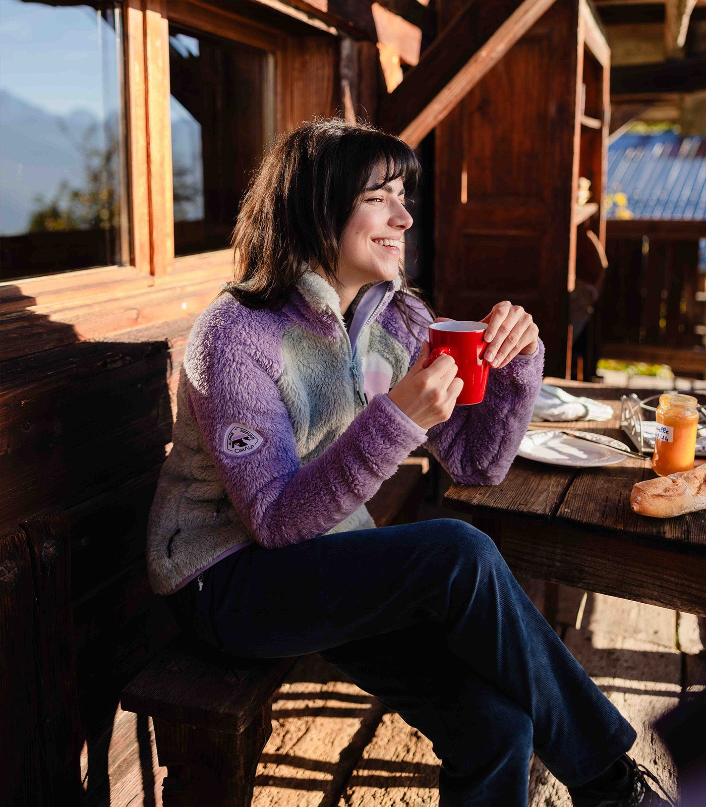 cimalp-bivouac-f-alpine-refuge-polaire-femme-vert-chaud image 4