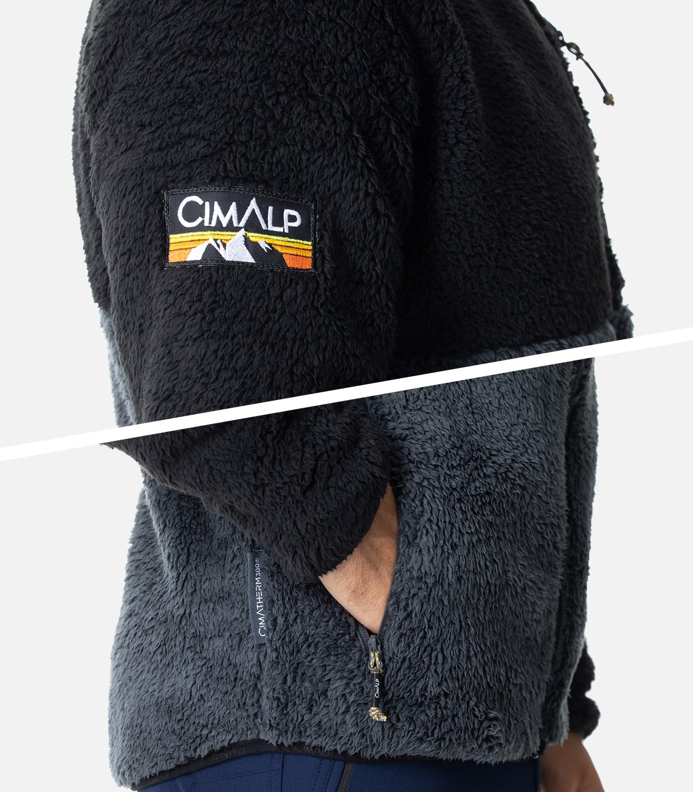 cimalp-refuge-2-h-veste-polaire-homme-noir-poils-longs image 5