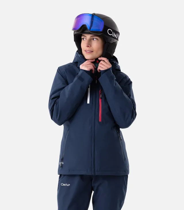 cimalp-oisans-3-f-veste-de-ski-femme-rouge-stretch-imperm-able image 1