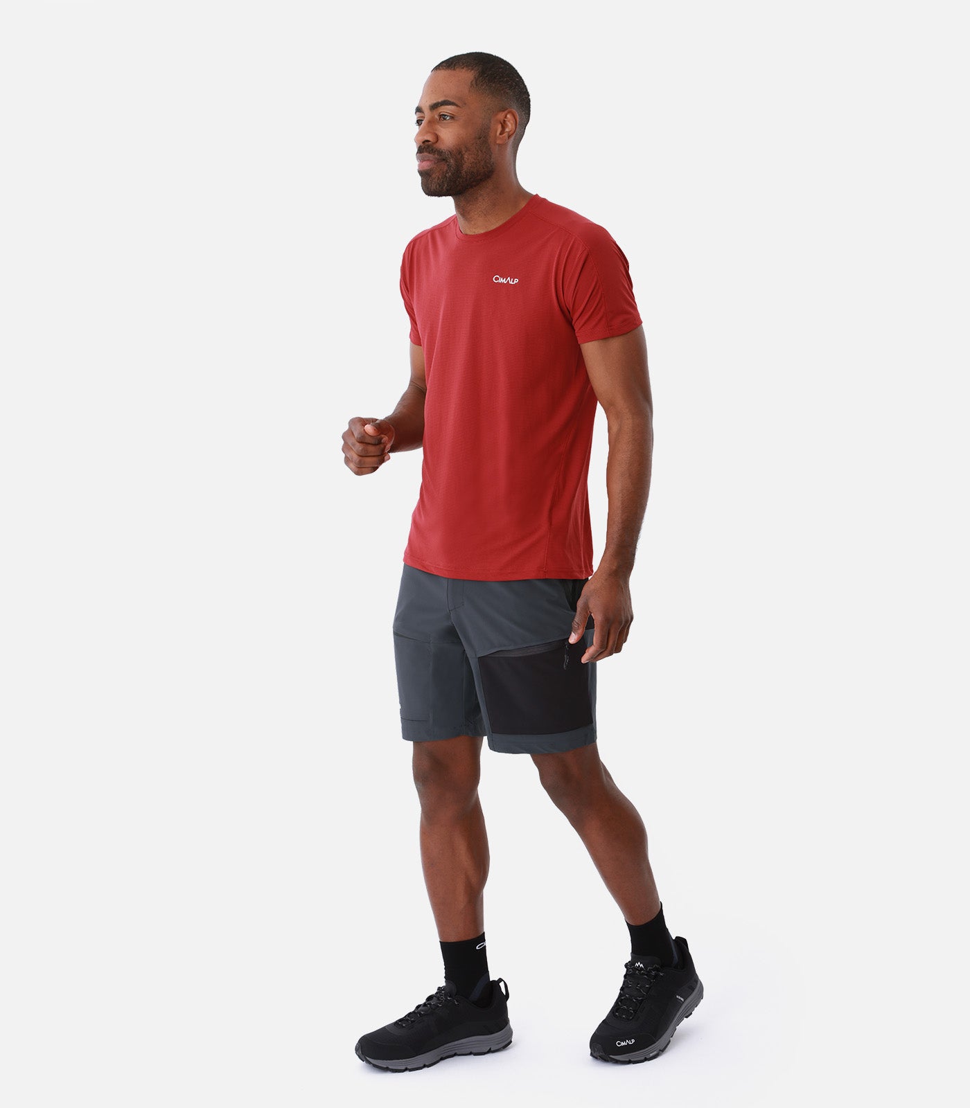 cimalp-rock-medium-2-h-short-randonnee-homme-marron-stretch image 3