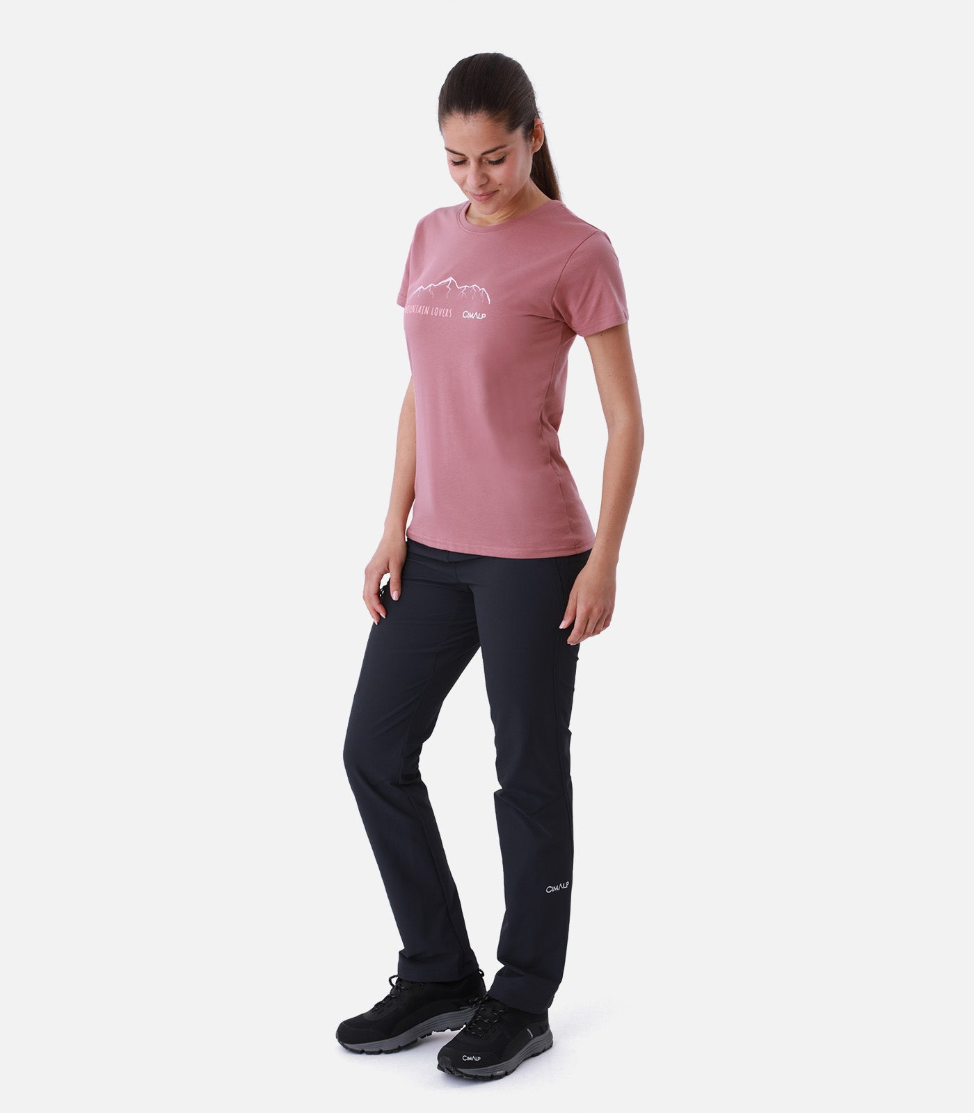 cimalp-mountain-2-f-t-shirt-rando-femme-rose-anti-uv image 3