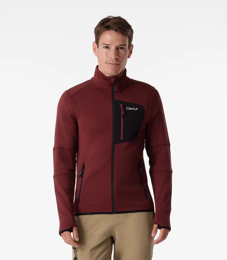 cimalp-brevent-2-h-veste-polaire-homme-noir-stretch image 1