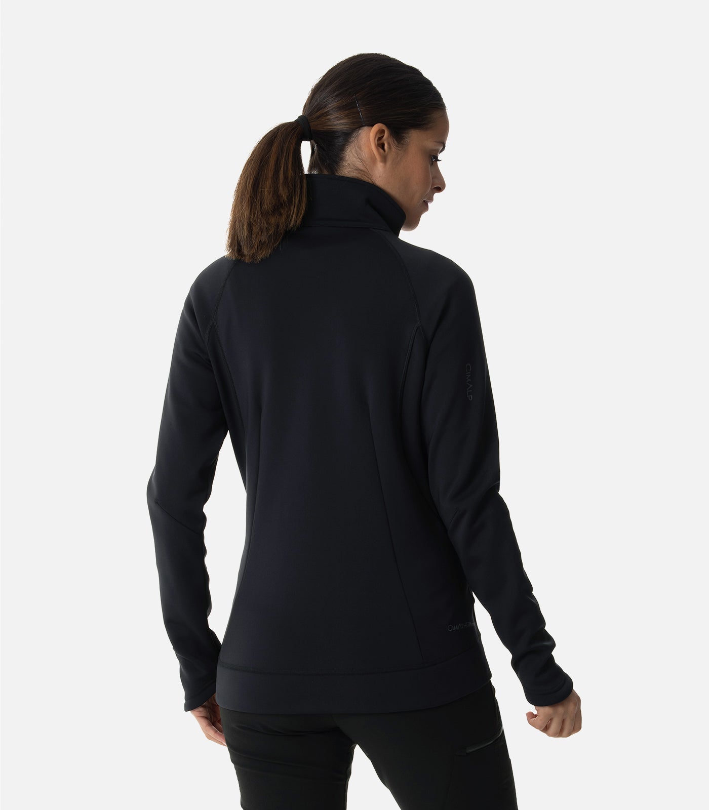 cimalp-warmit-5-f-veste-polaire-femme-vert-amande-coupe-vent image 4