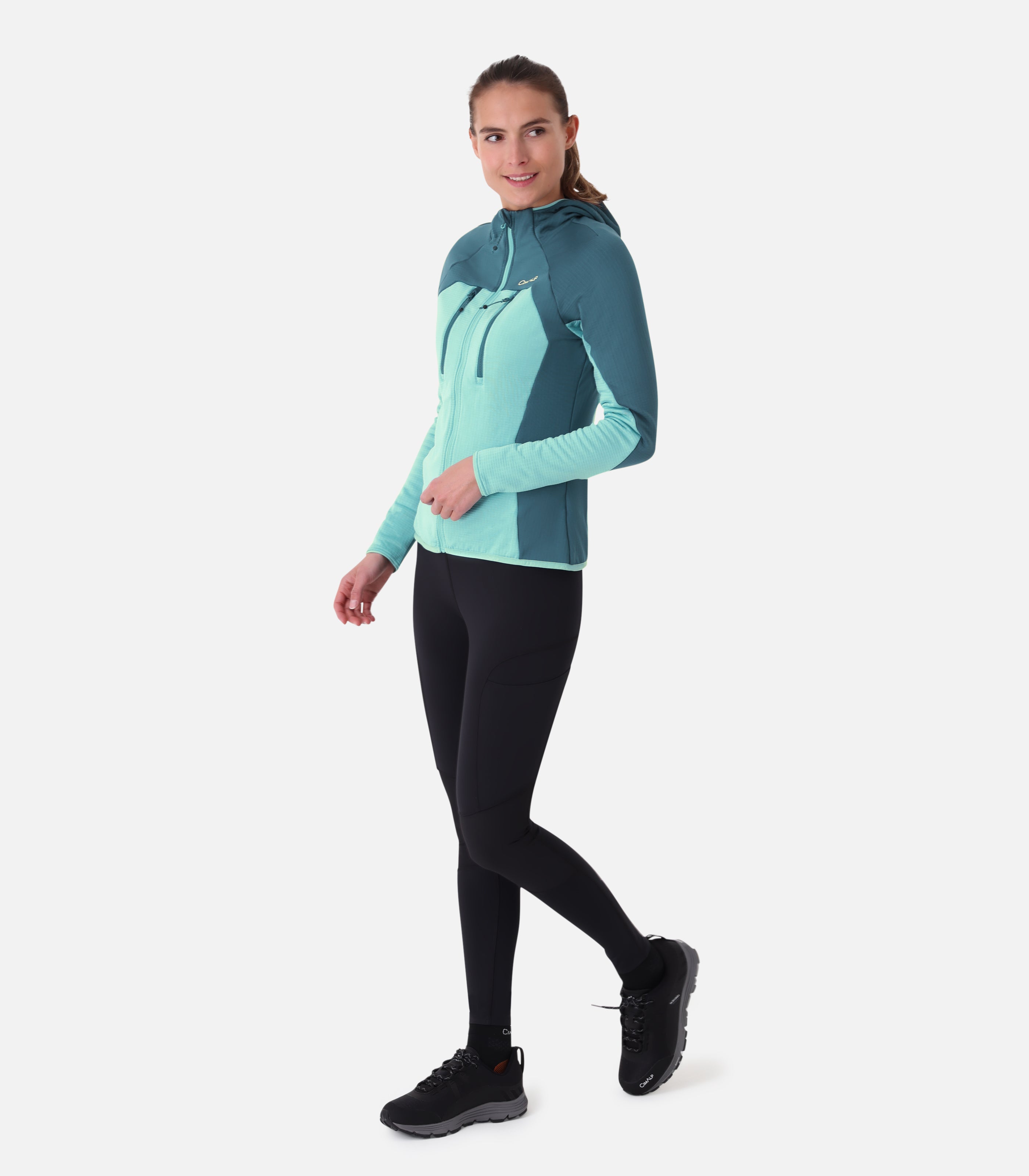 cimalp-torre-polaire-femme-turquoise-seconde-couche image 3