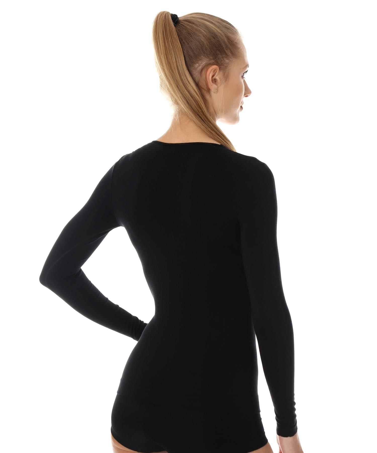 brubeck-comfort-cotton-t-shirt-femme-manches-longues-coton image 6