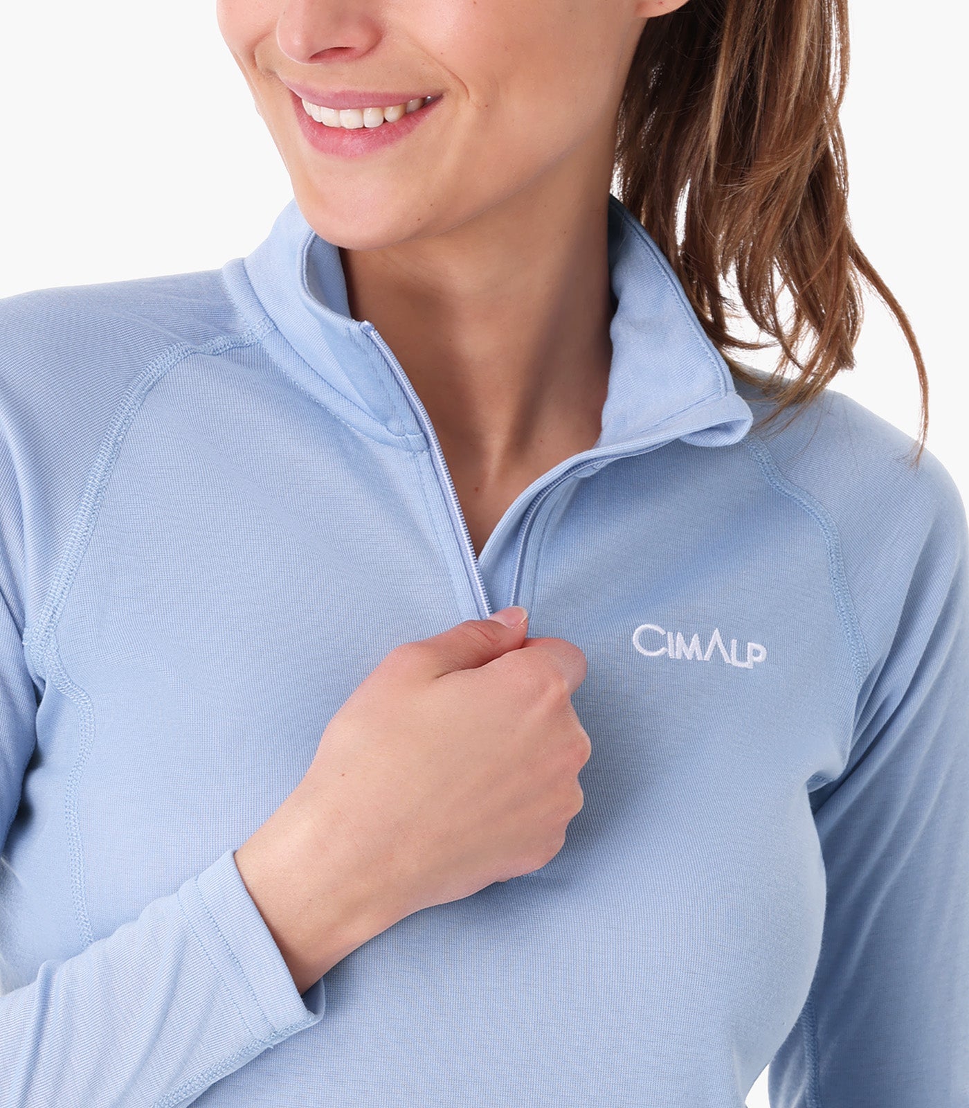 cimalp-warm-zip-5-f-sous-v-tement-thermique-femme-noir-col-zip image 6