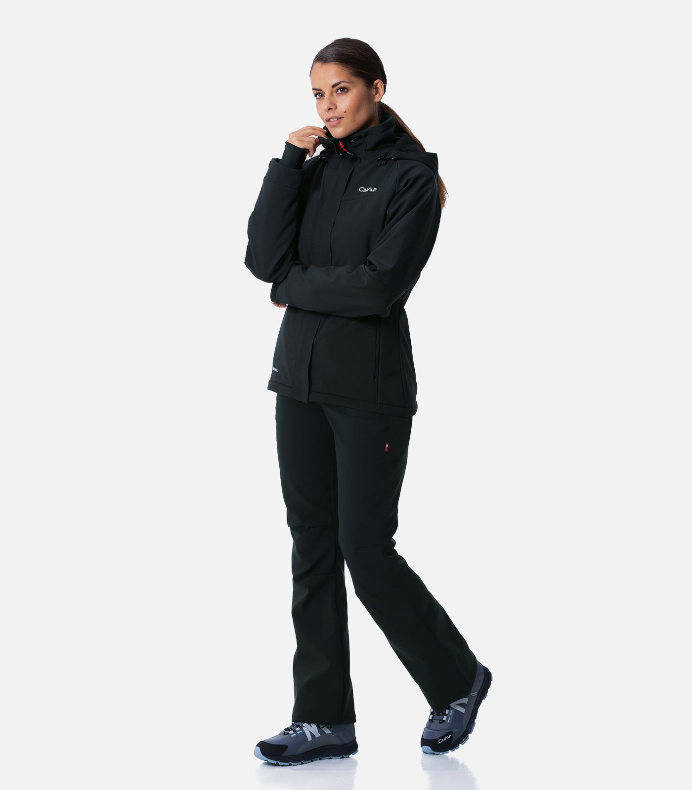 cimalp-gervais-veste-de-ski-femme-bordeaux-stretch-polaire image 3