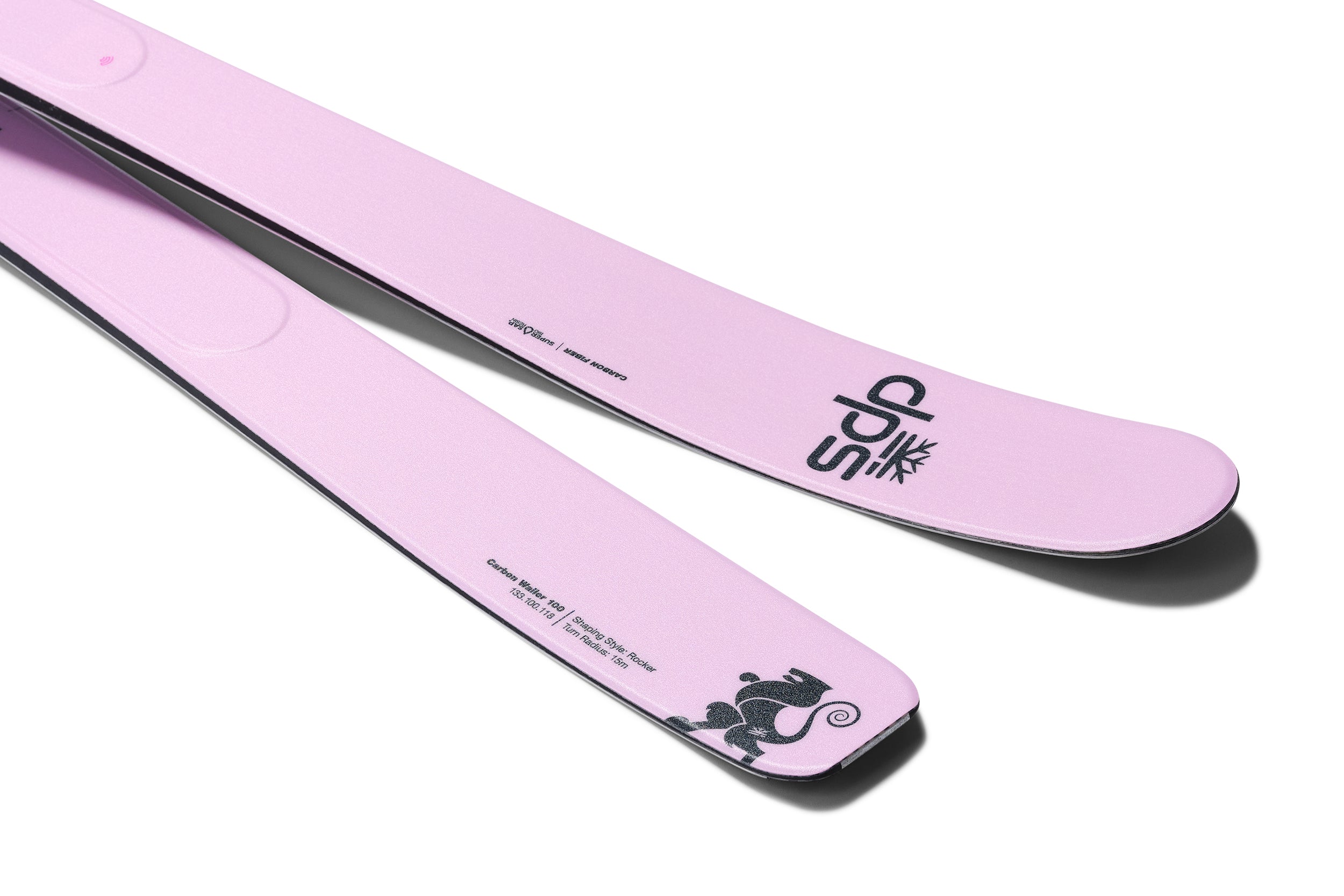 dps-wailer-100-skis-freeride-himalayan-pink-179cm-carbone image 2