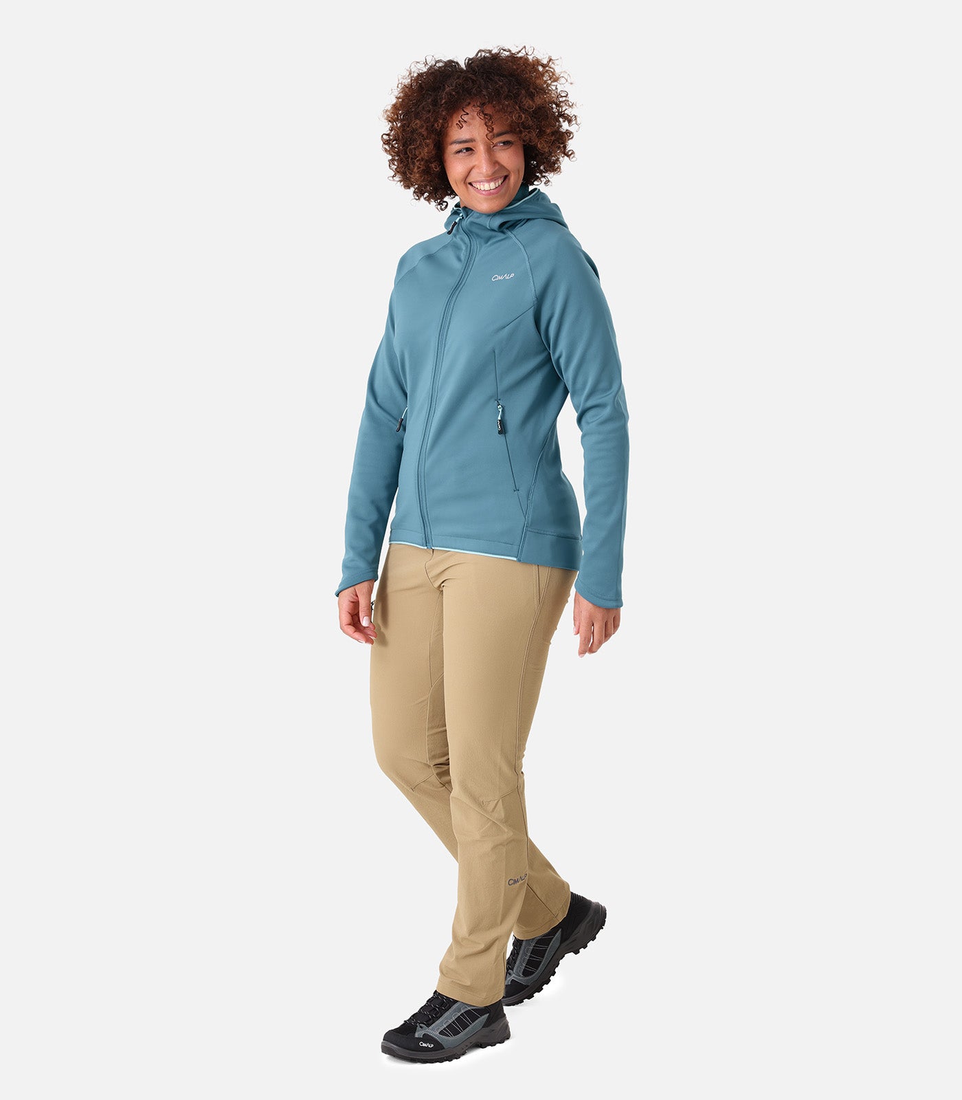 cimalp-orba-4-f-veste-polaire-femme-vert-amande-coupe-vent image 7