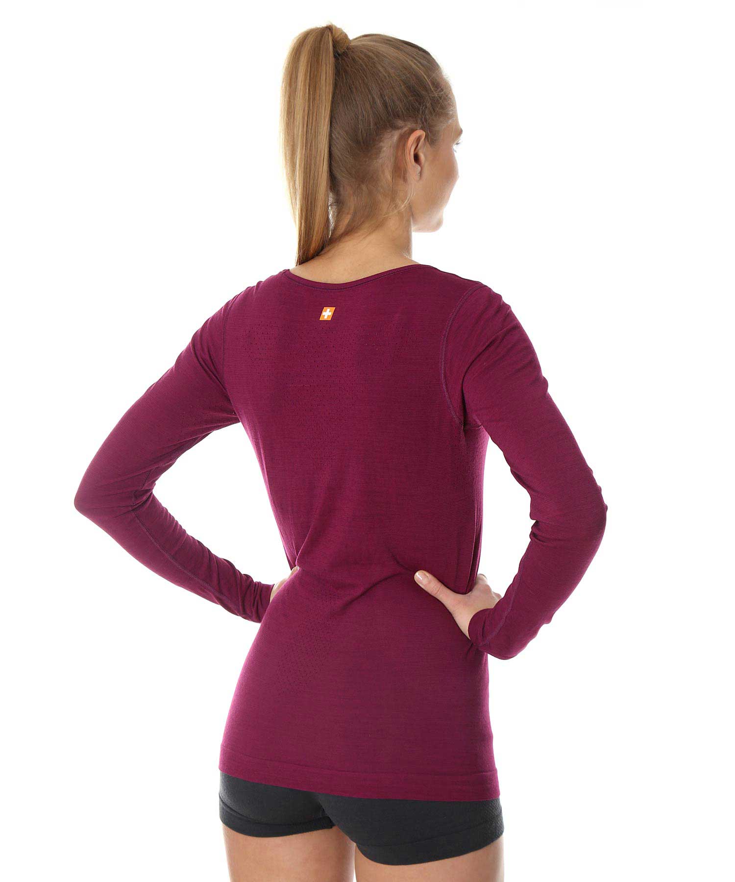 brubeck-outdoor-wool-haut-merino-femme-manches-longues image 2