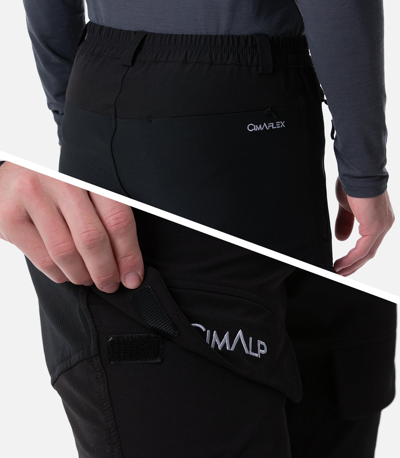 cimalp-laos-6-pantalon-rando-homme-noir-stretch-renforts image 6