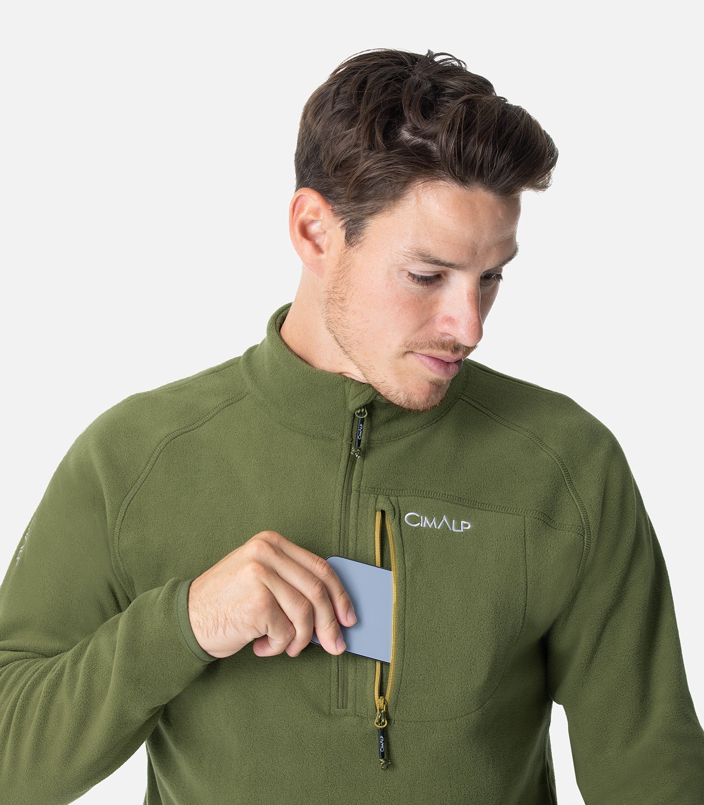 cimalp-adelie-5-h-veste-polaire-homme-kaki-recycl-e-chaude image 6
