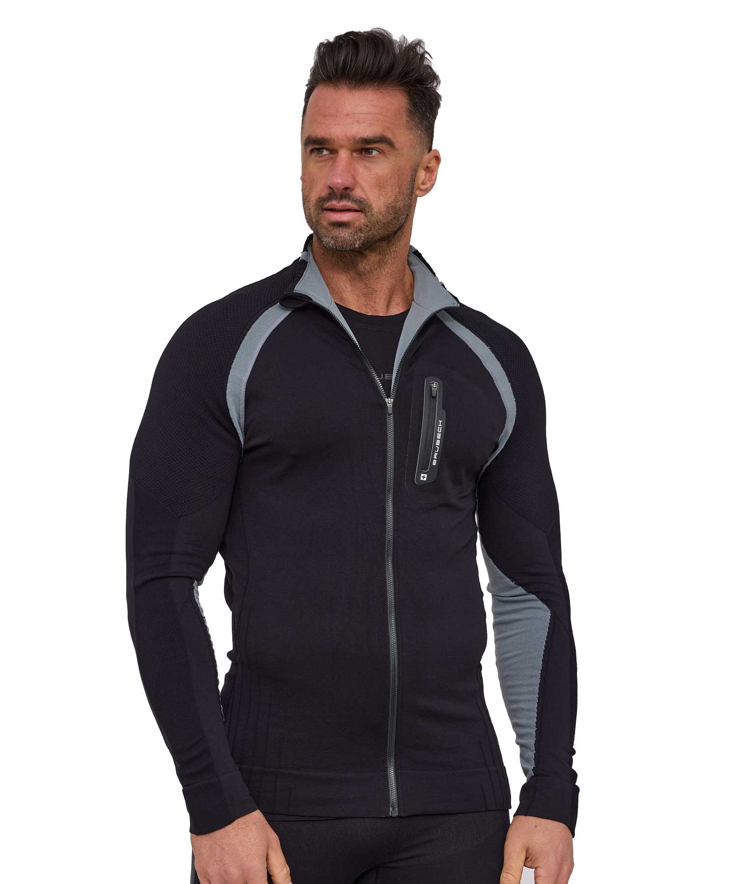brubeck-athletic-active-pro-sweat-zipp-homme-thermique image 5