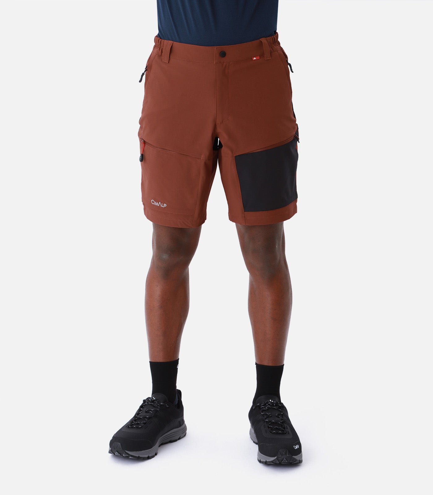 cimalp-rock-medium-2-h-short-randonnee-homme-marron-stretch image 7