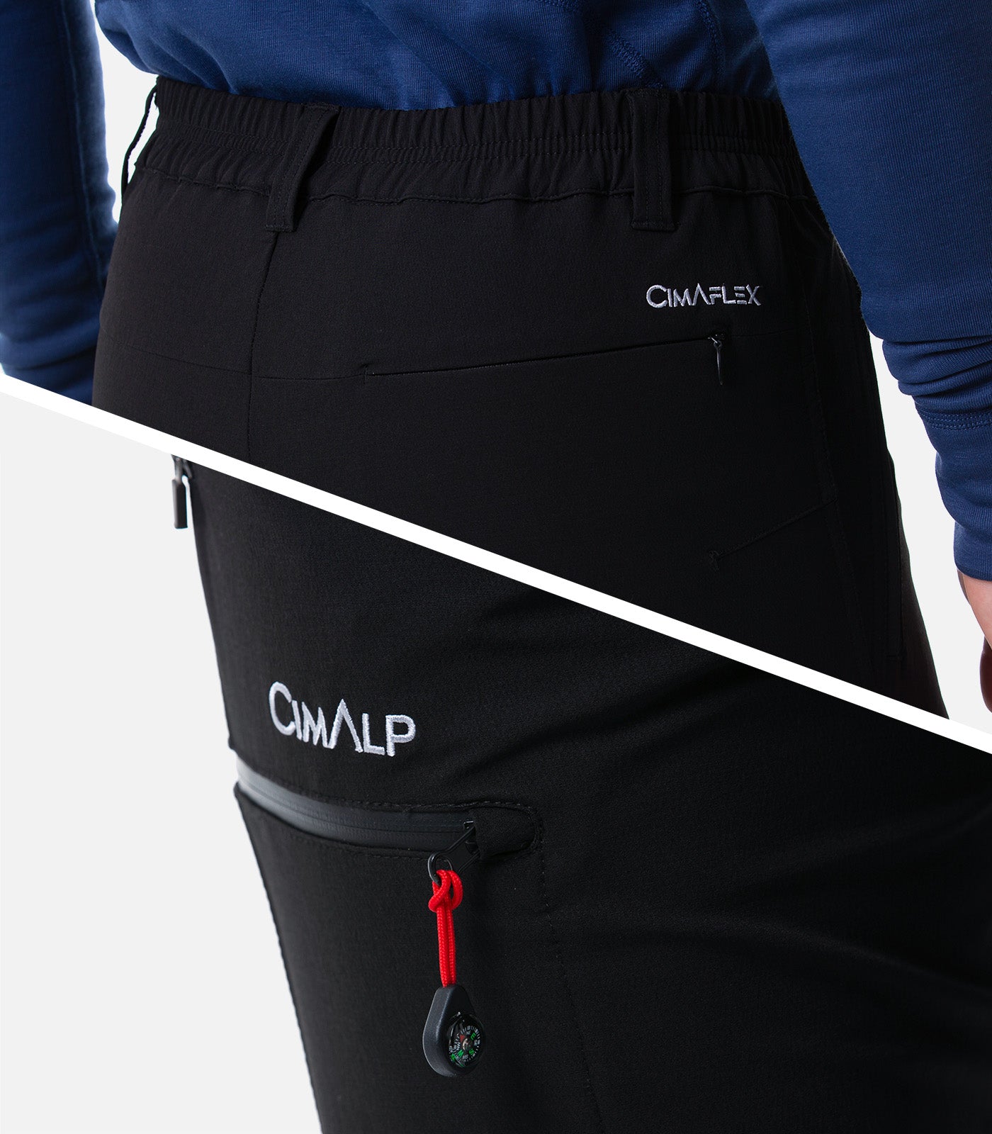 cimalp-albaron-court-h-pantalon-rando-homme-marine-stretch image 6