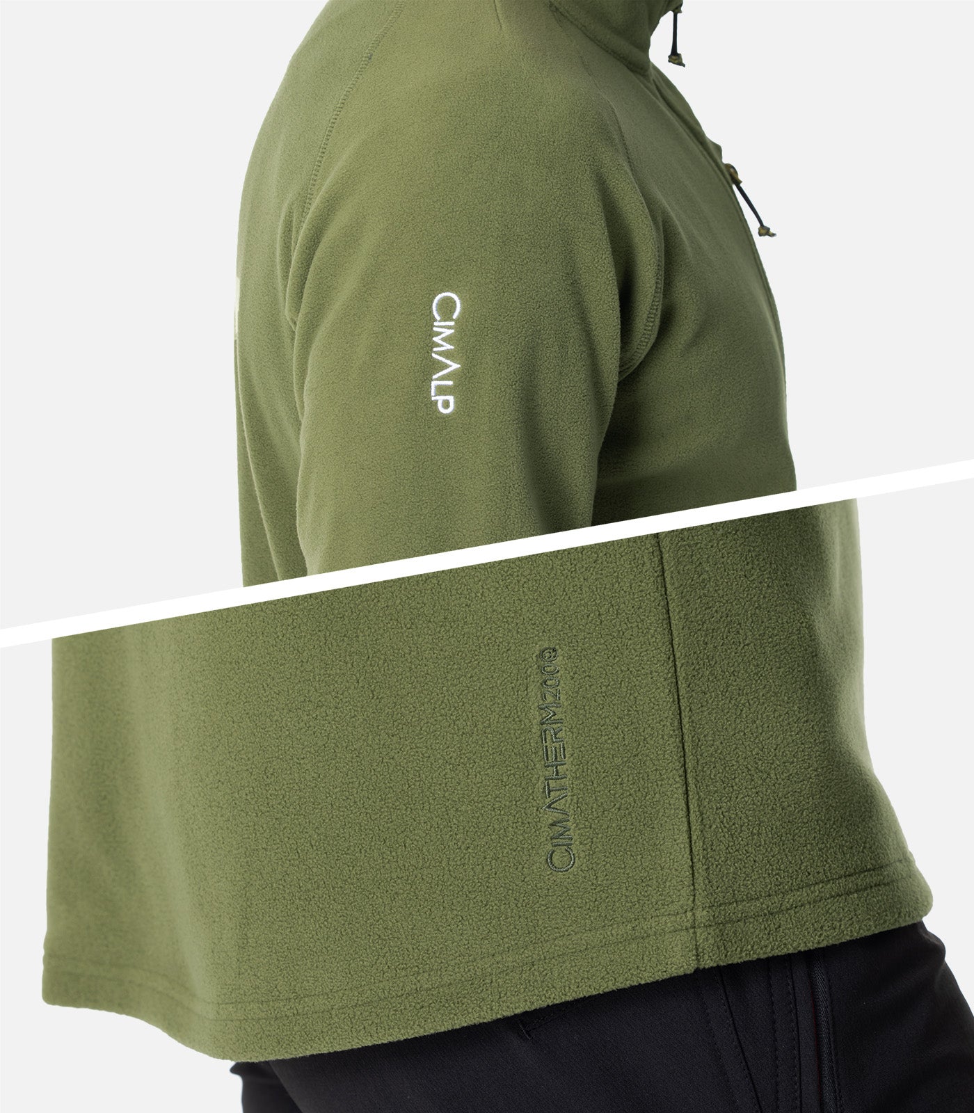cimalp-artic-5-h-polaire-kaki-homme-outlet image 5