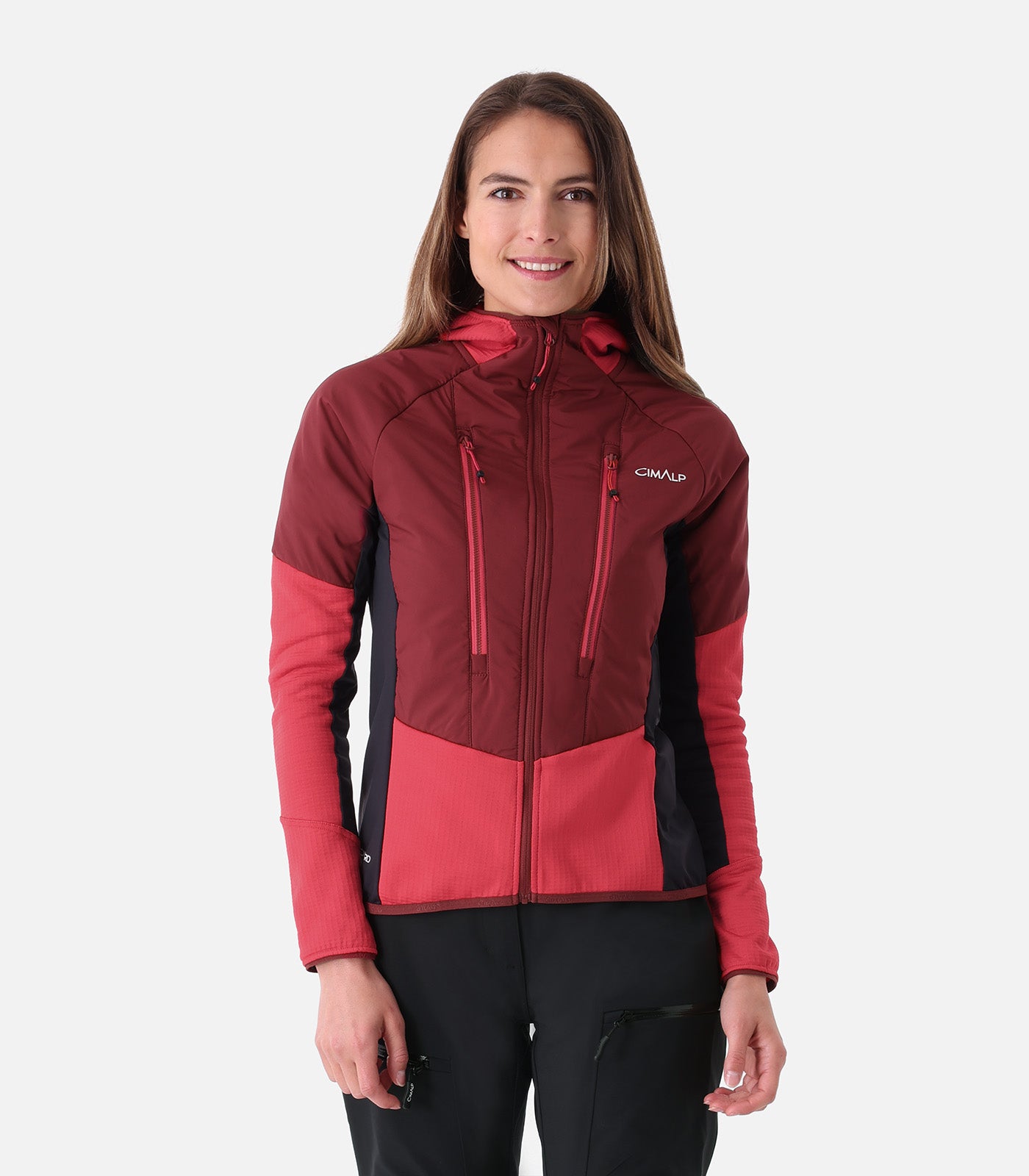 cimalp-bernina-2-f-polaire-femme-rouge-capuche image 5