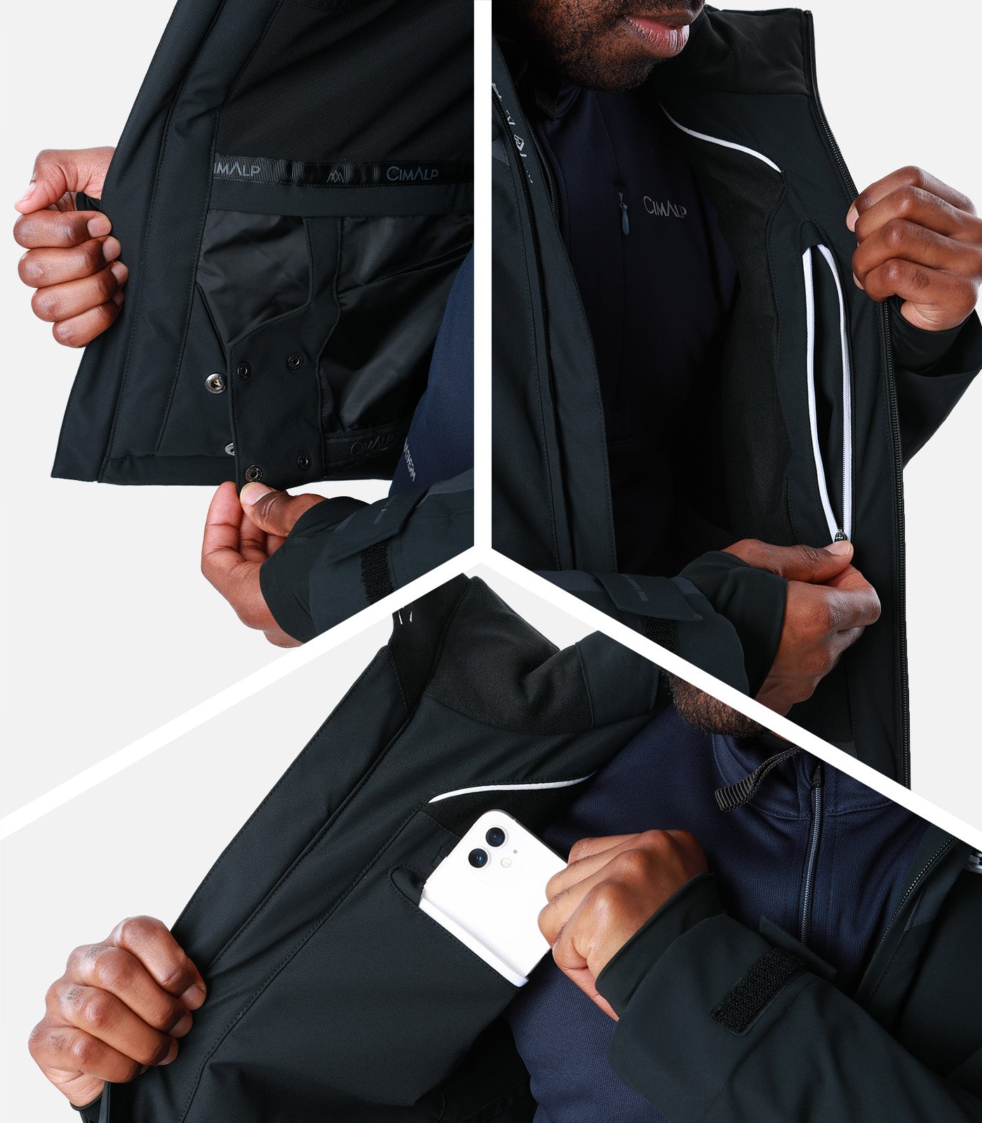 cimalp-sarennes-h-veste-ski-homme-noire-stretch image 5