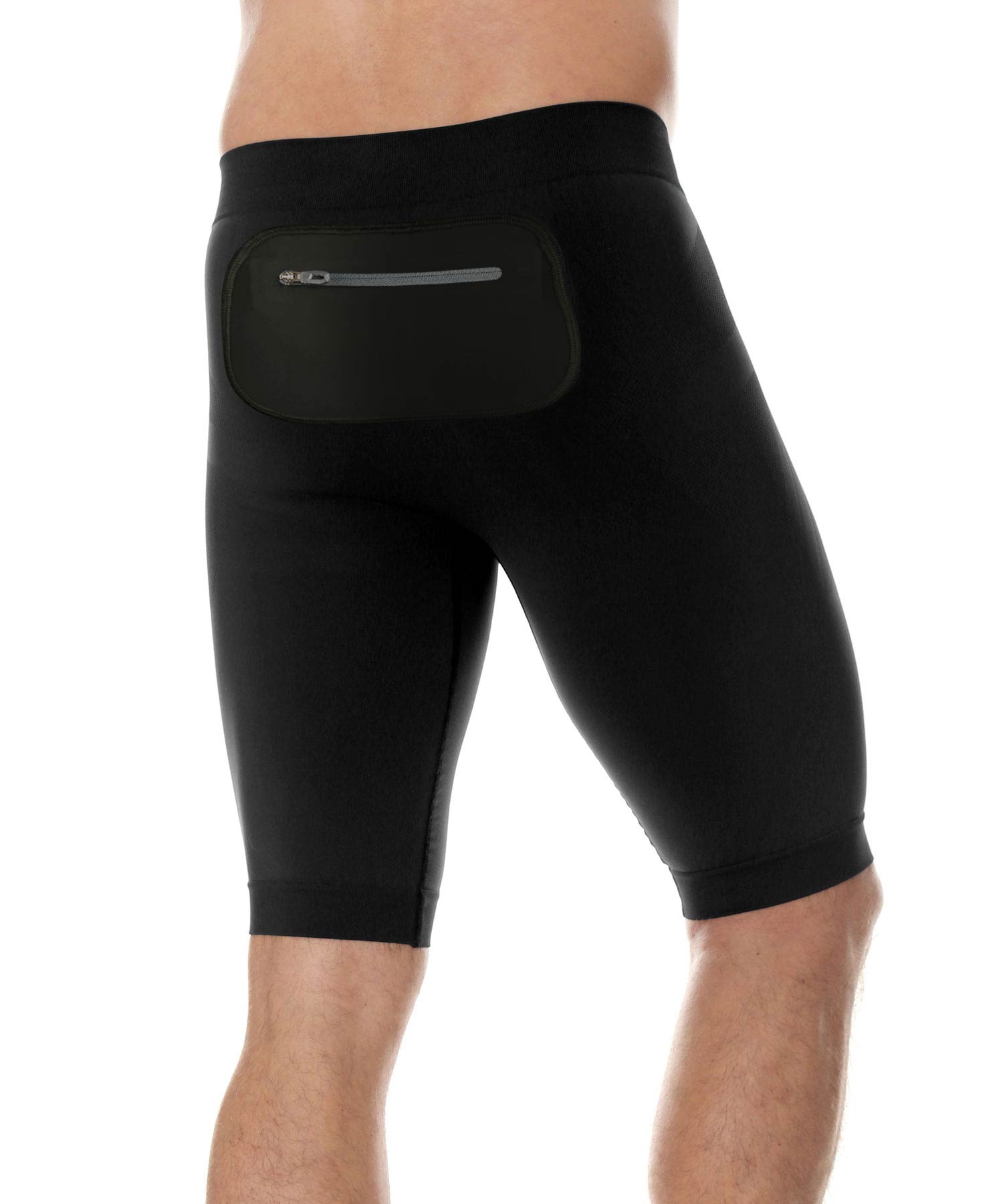 brubeck-athletic-running-force-short-homme-noir-poche image 2